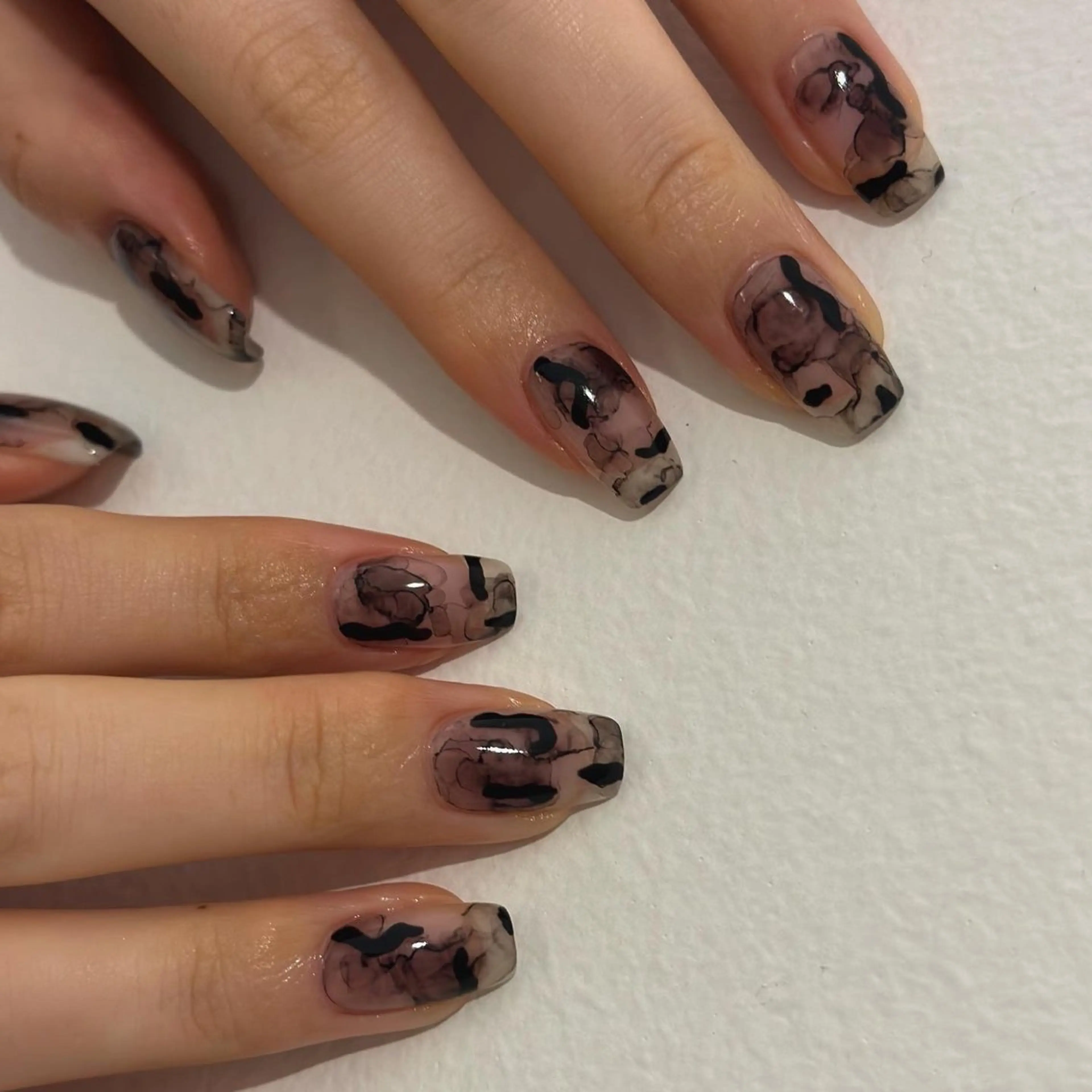 ネイル クリアネイル ジェルネイル ハンドネイル Flow nail所属・山本 七海のネイルデザイン