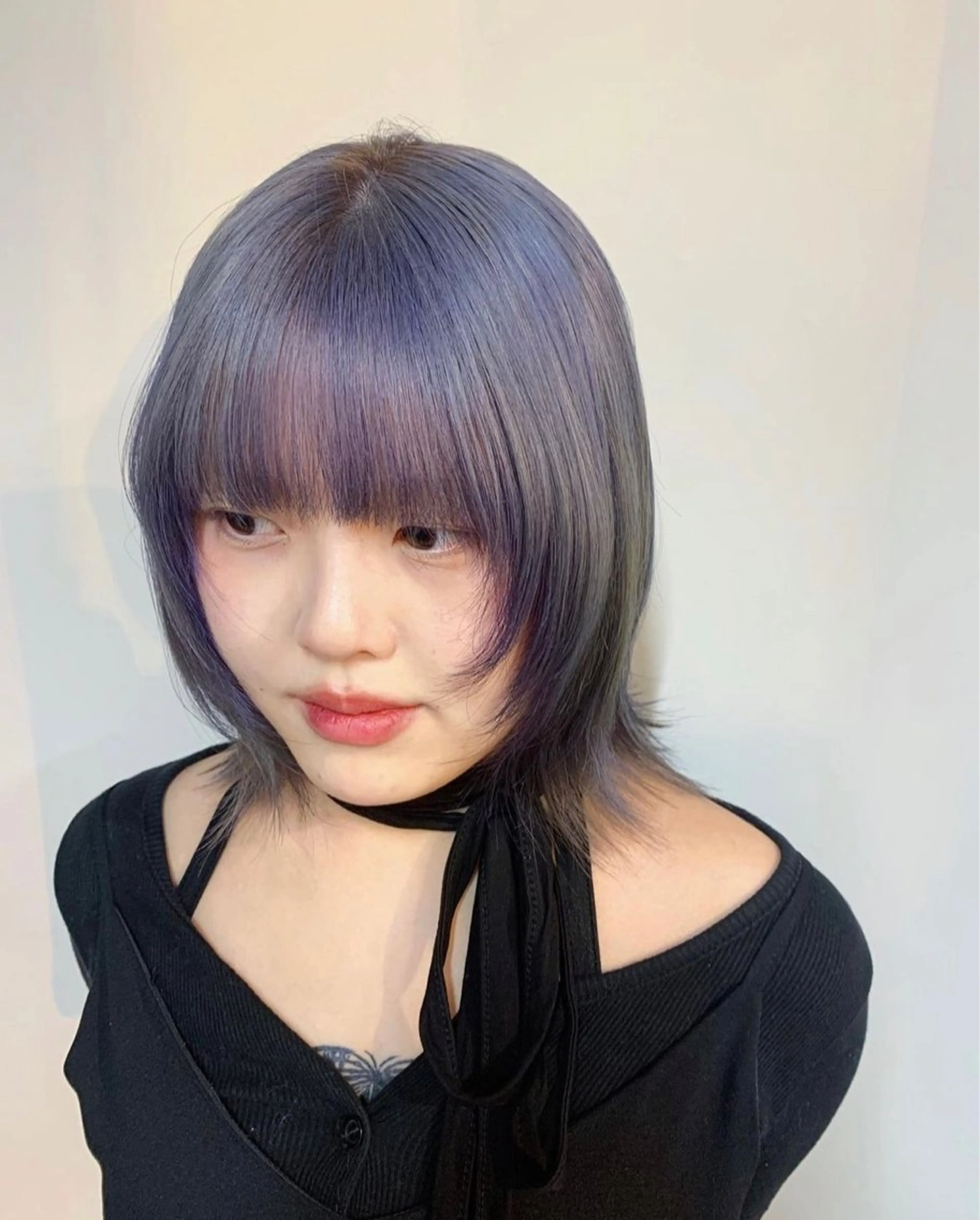 カラー 透明感カラー ⚪️ニュアンスカラー ⚪️ハイトーン　マユのヘアスタイル