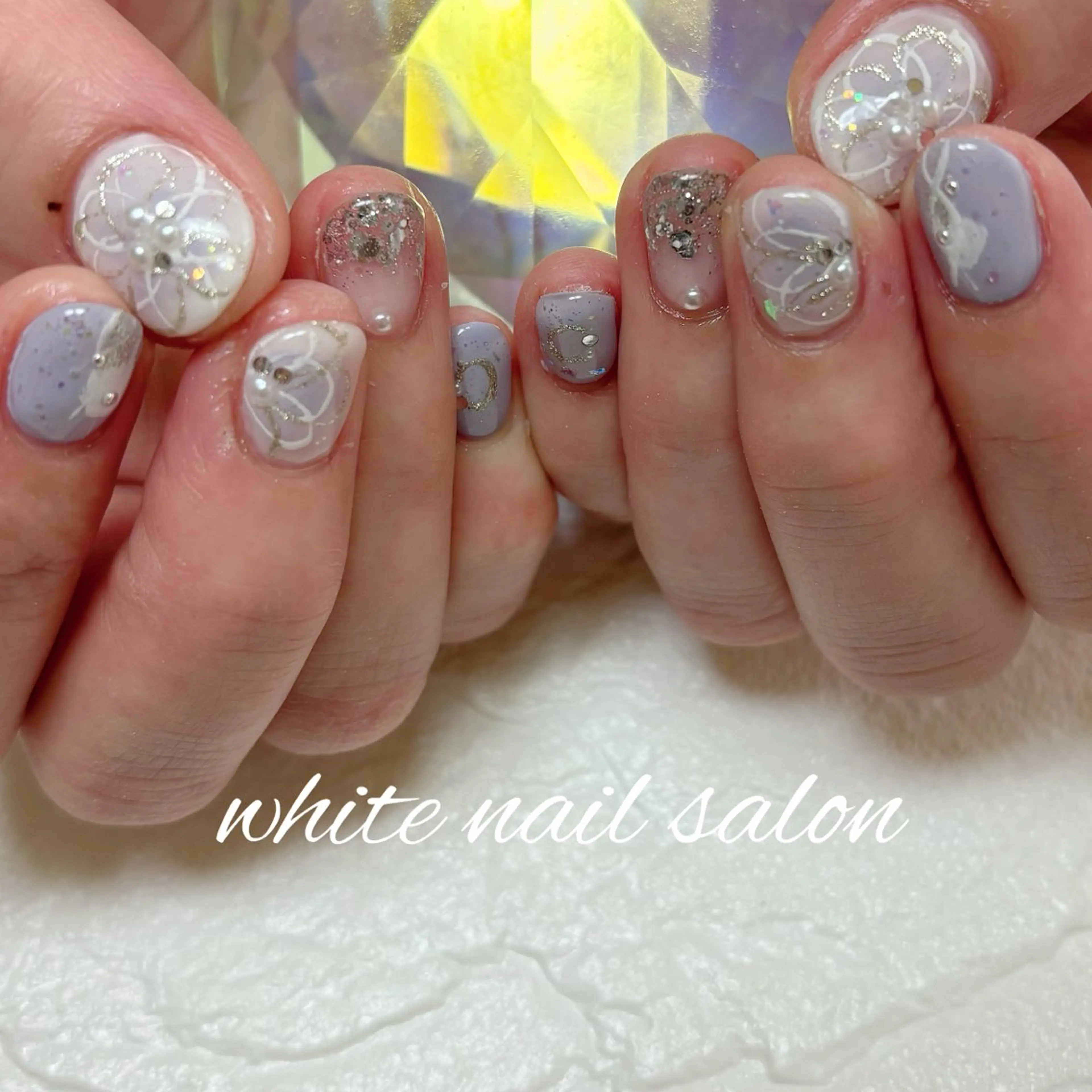 ネイル フットネイル 持ち込み ハンドネイル white nail salonのネイルデザイン