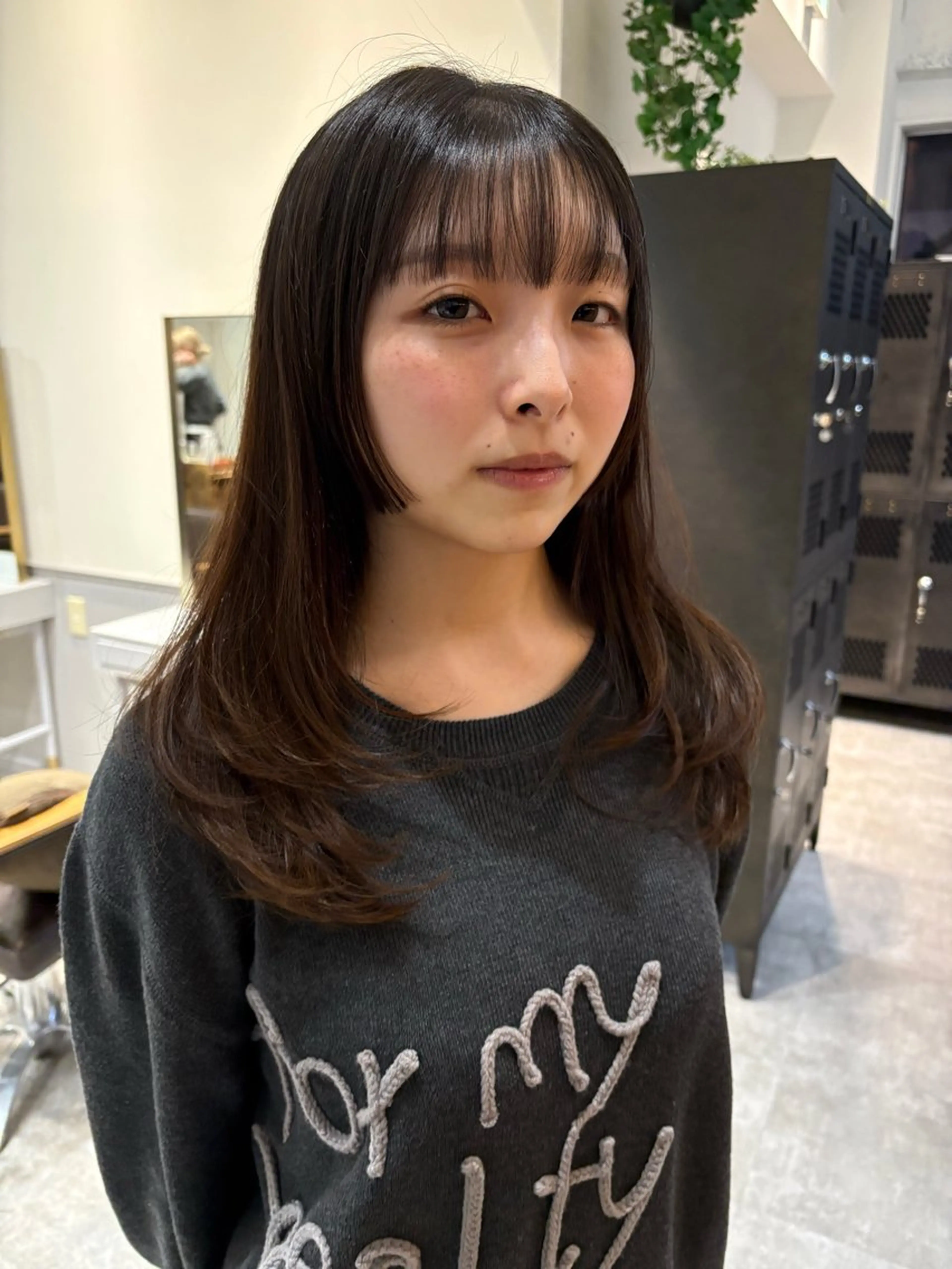 セミロング SIKI yuuna モテ韓国ヘア☁️のヘアスタイル