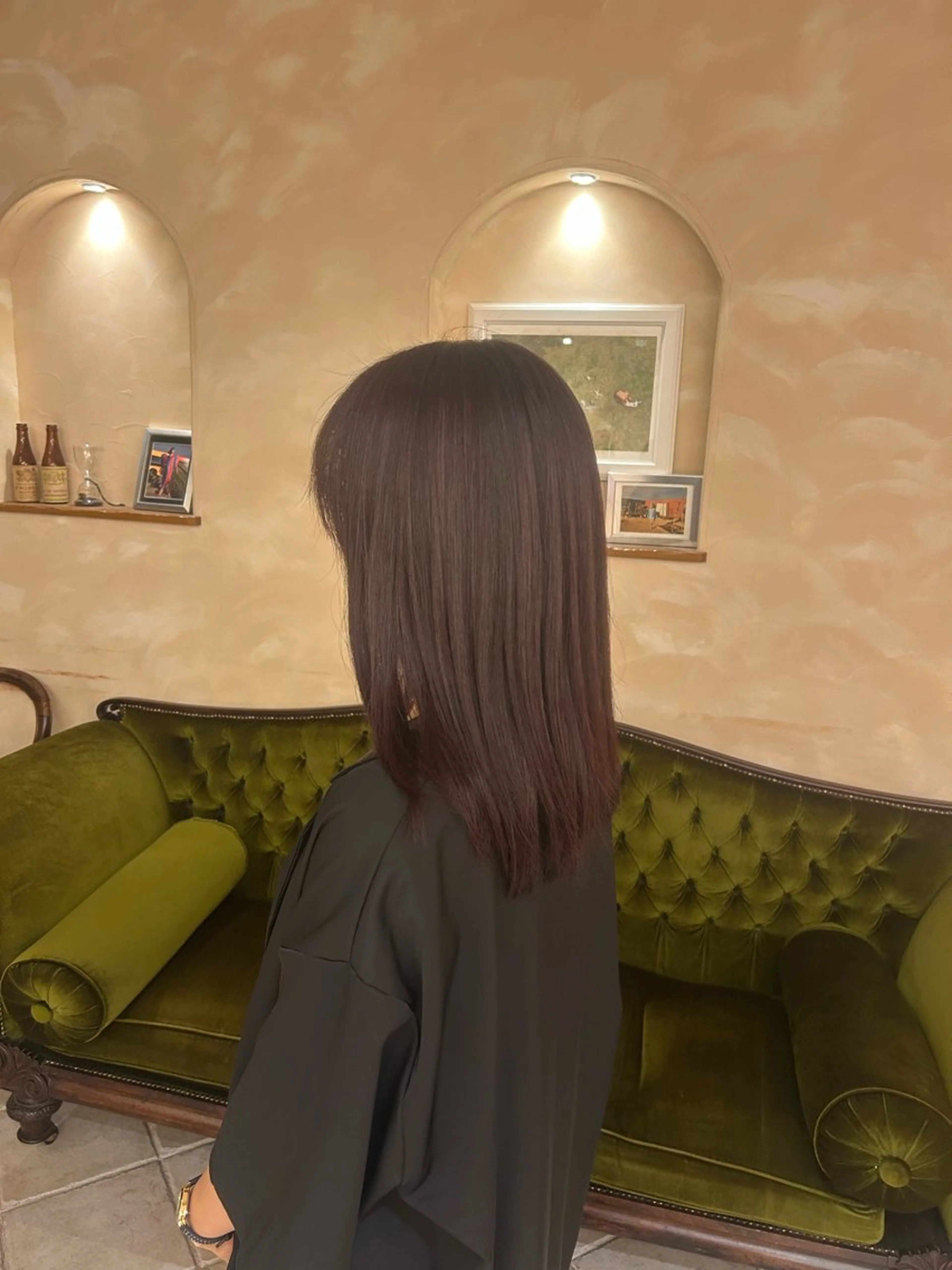 カラー ラベンダーカラー ヘアカラー 根本 琴子のヘアスタイル