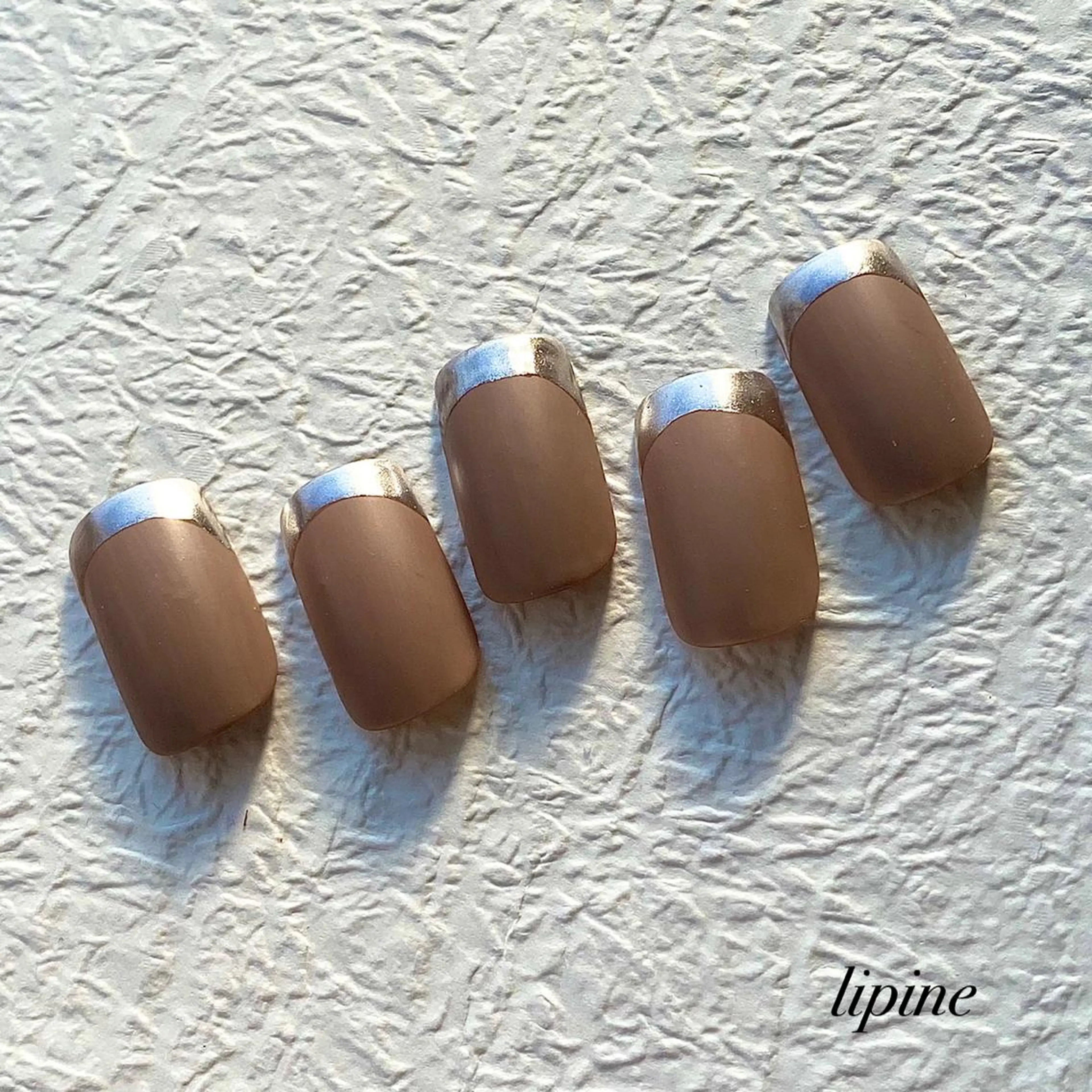 ネイル フレンチネイル ミラーネイル ネイルサロン lipineのネイルデザイン
