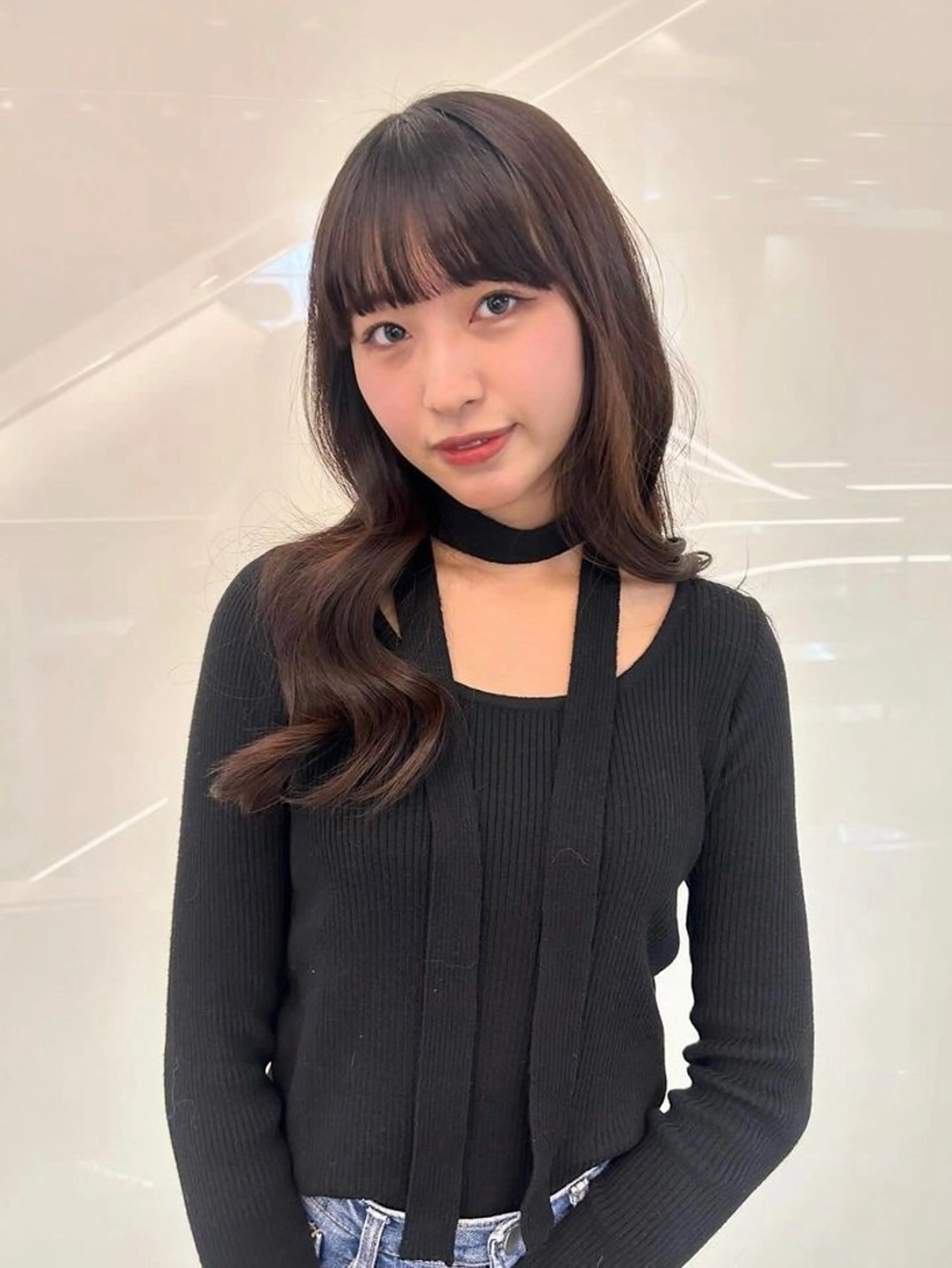 ロング カラー 韓国風ヘア 'AXISガスビル Rinのヘアスタイル