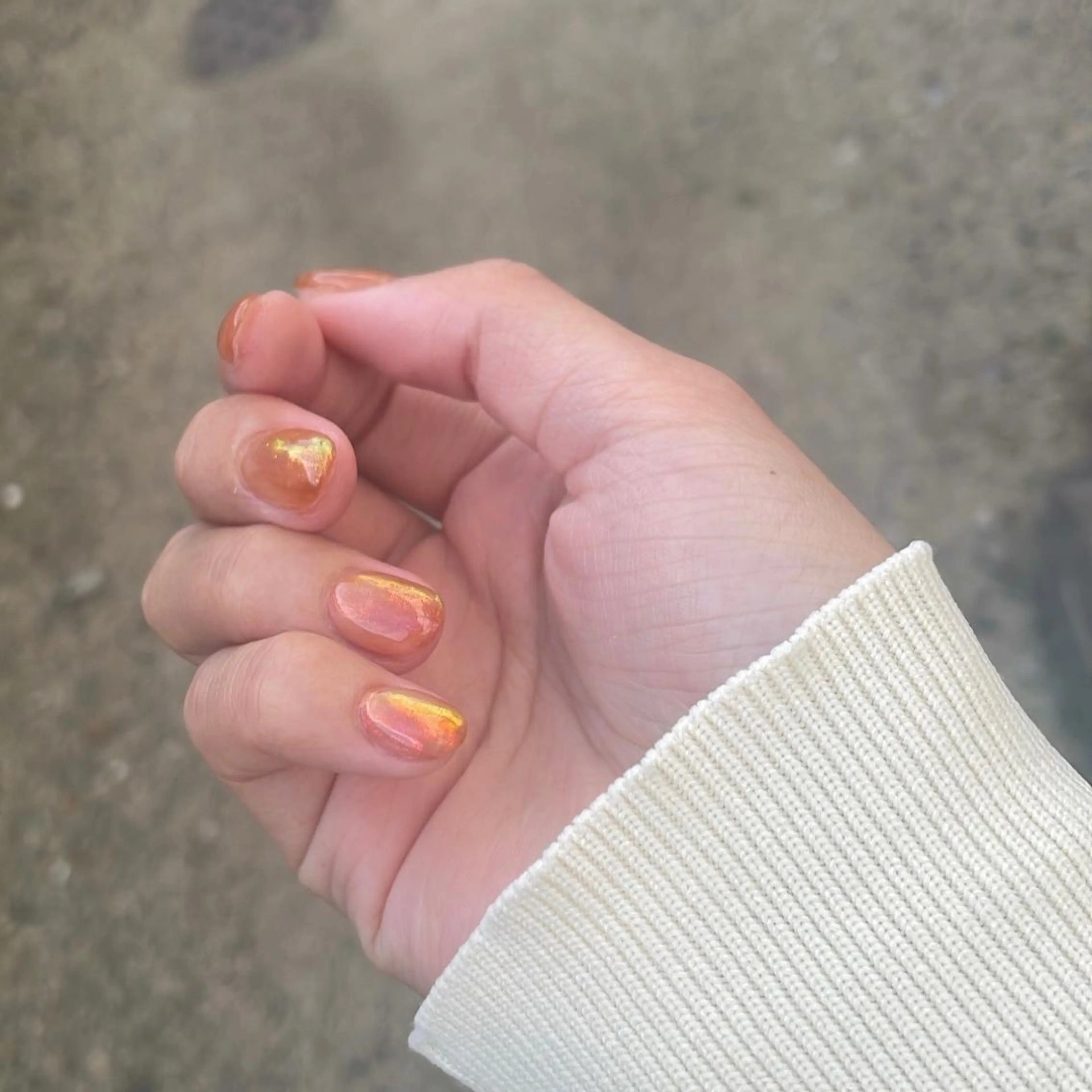 ネイル オーロラネイル Lofinails ちひろのネイルデザイン