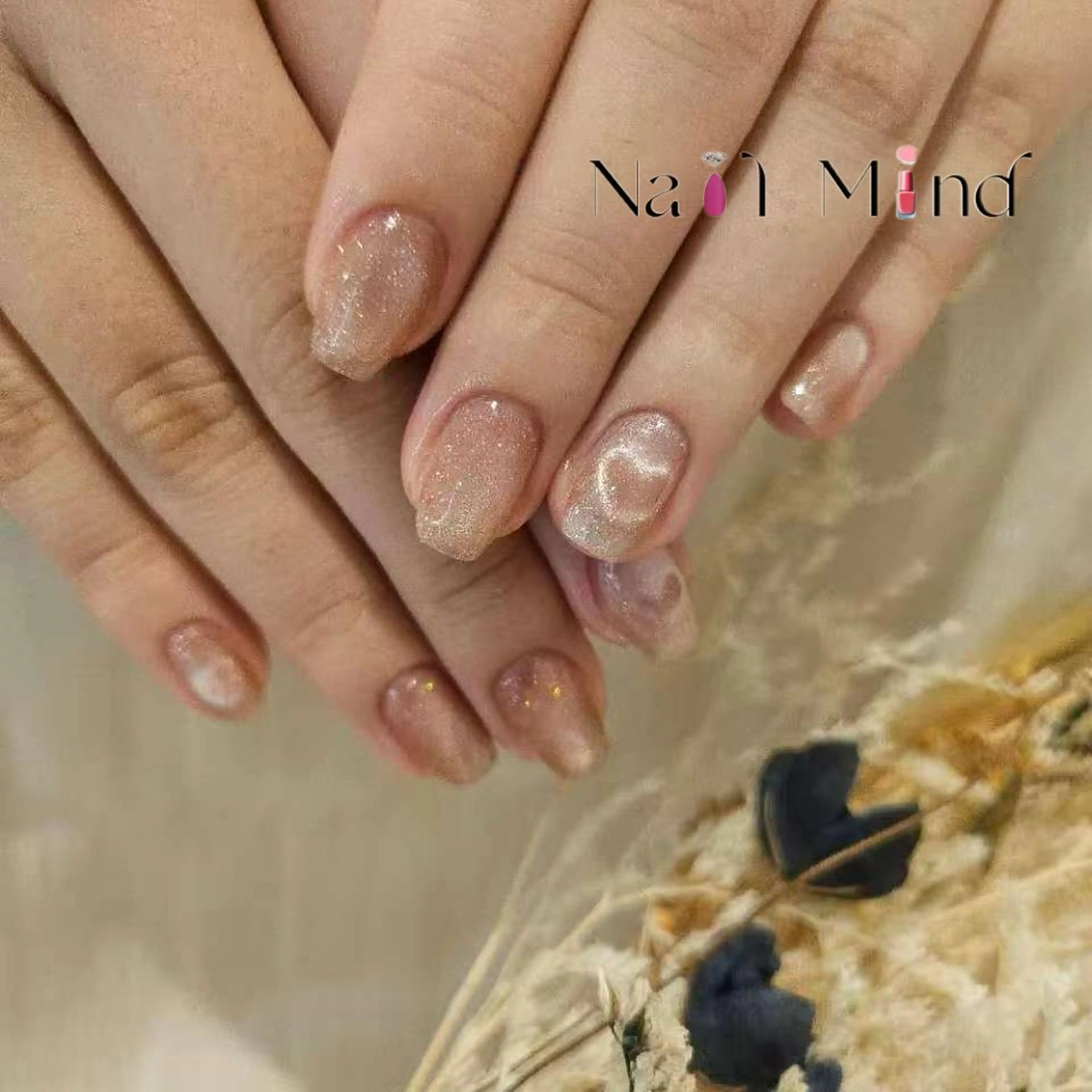 ネイル ハート マグネットネイル ハンドネイル NailMind YoYoのネイルデザイン