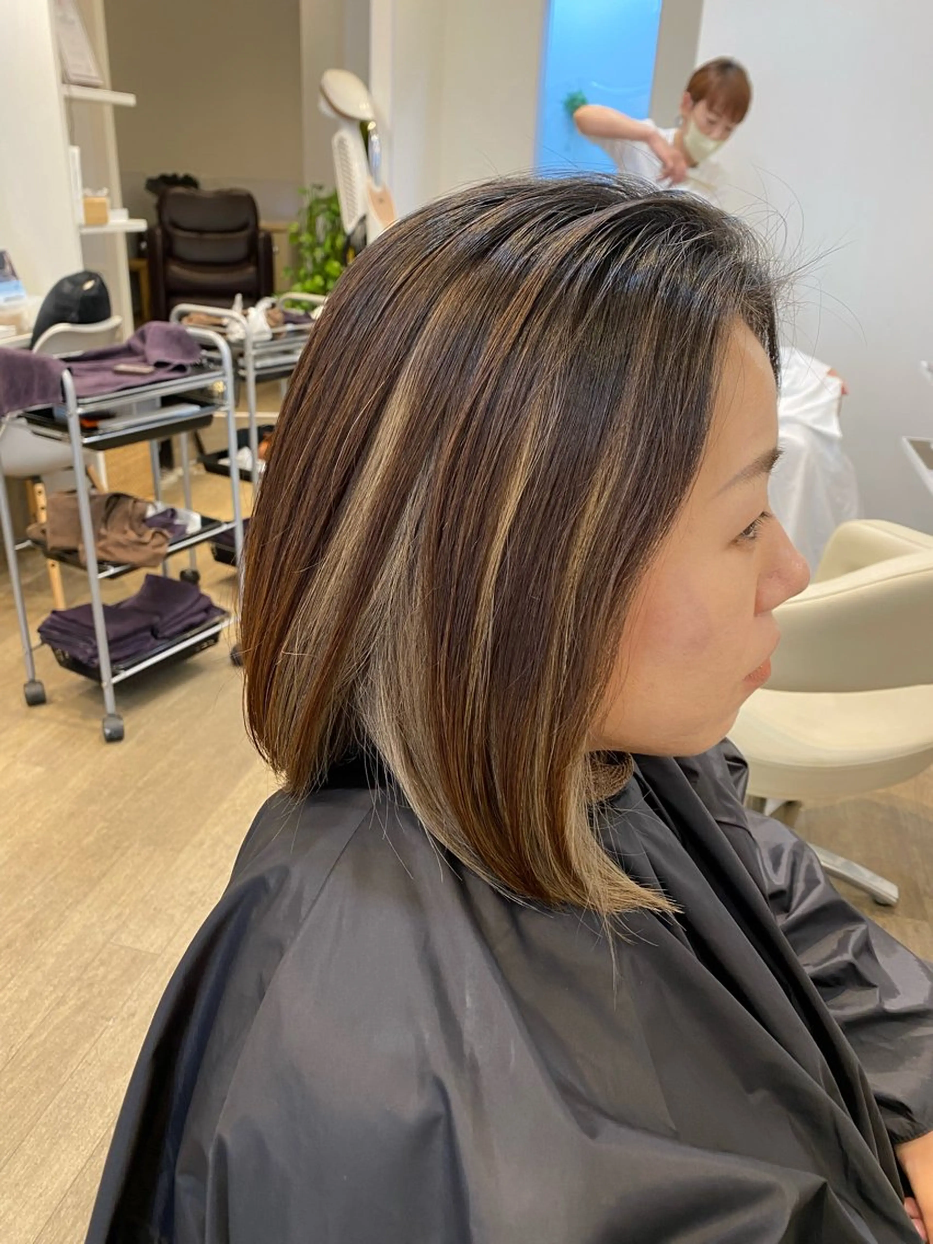 ミディアム 清水 有紗のヘアスタイル