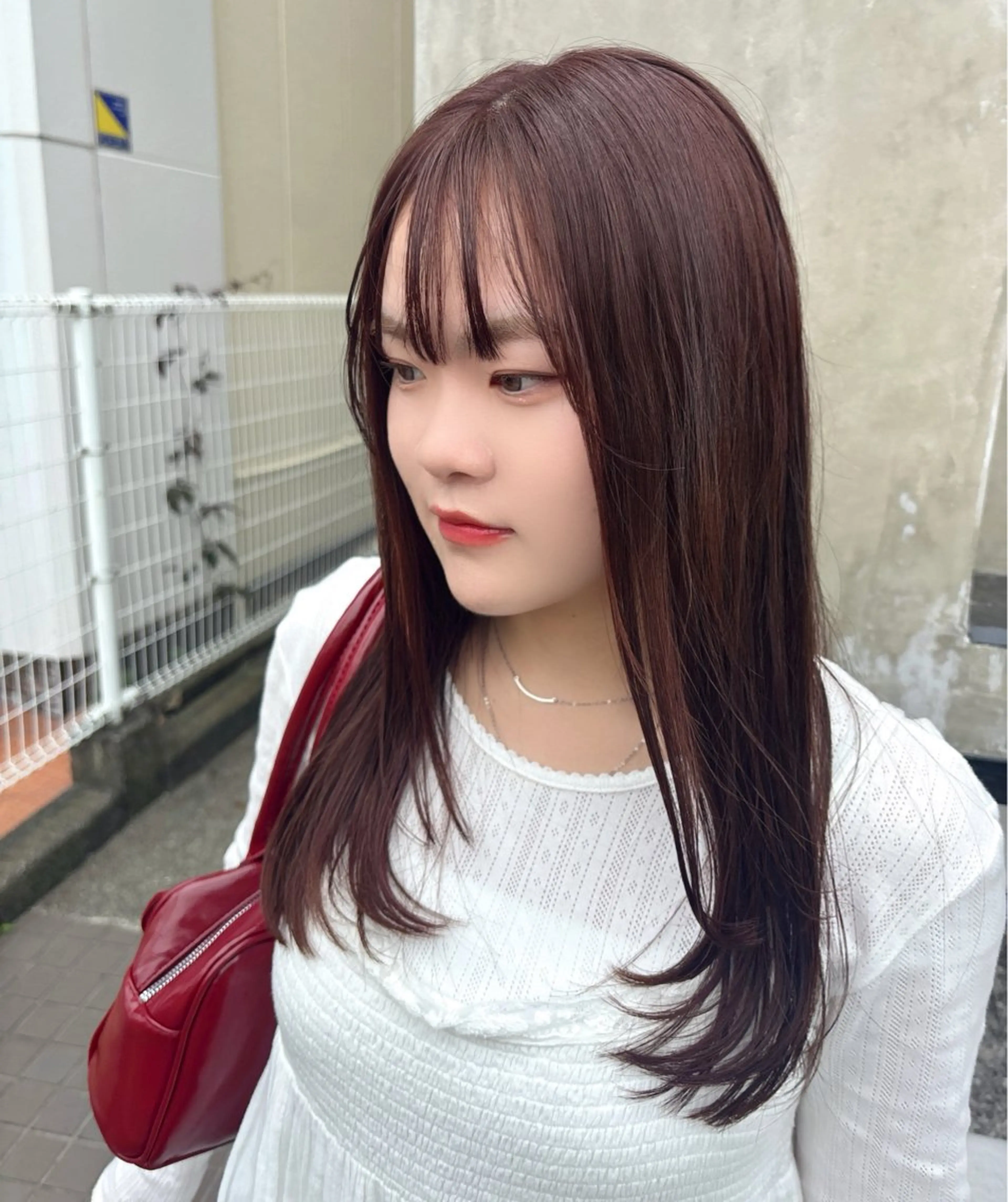 ロング カラー カット ヘアカラー トリートメント 辻村 彩華のヘアスタイル