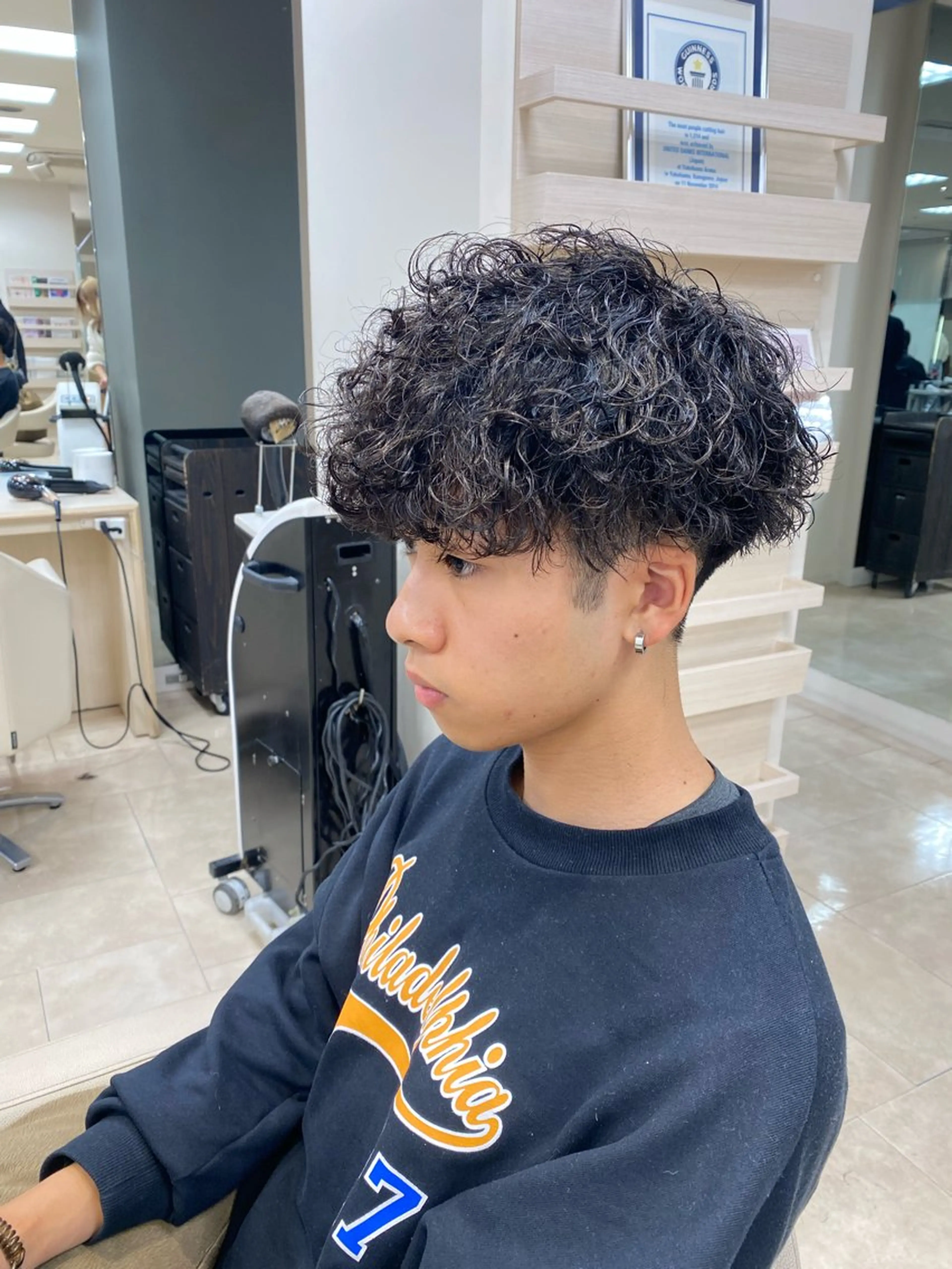 ショート パーマ メンズ カット パーマ トリートメント 湘南/メンズパーマ/ 支持率No.1ユチカのヘアスタイル