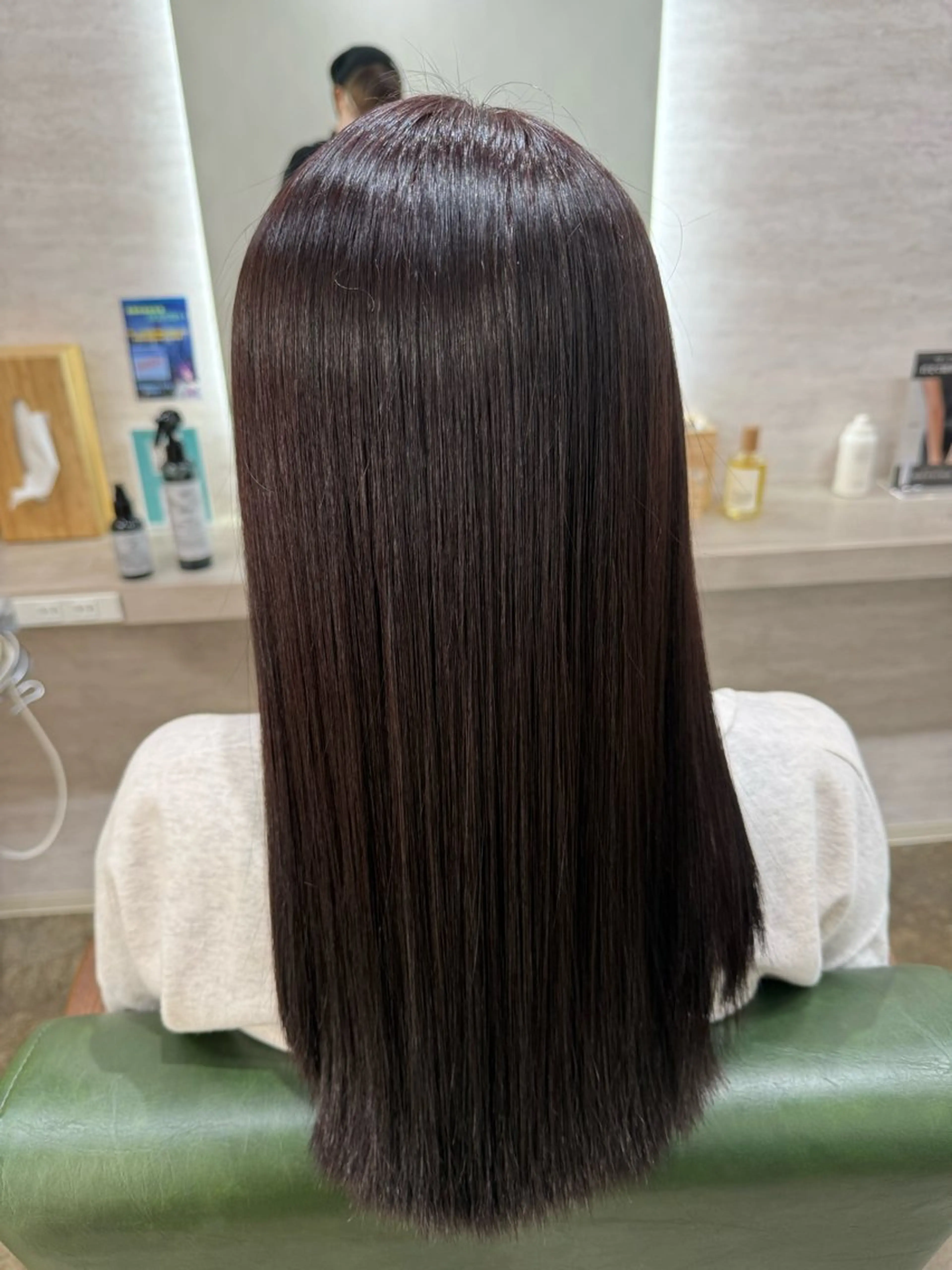 ロング カラー カット ヘアカラー トリートメント ヘッドスパ 🕊髪質改善縮毛矯正 /艶髪/関内🕊あべのヘアスタイル