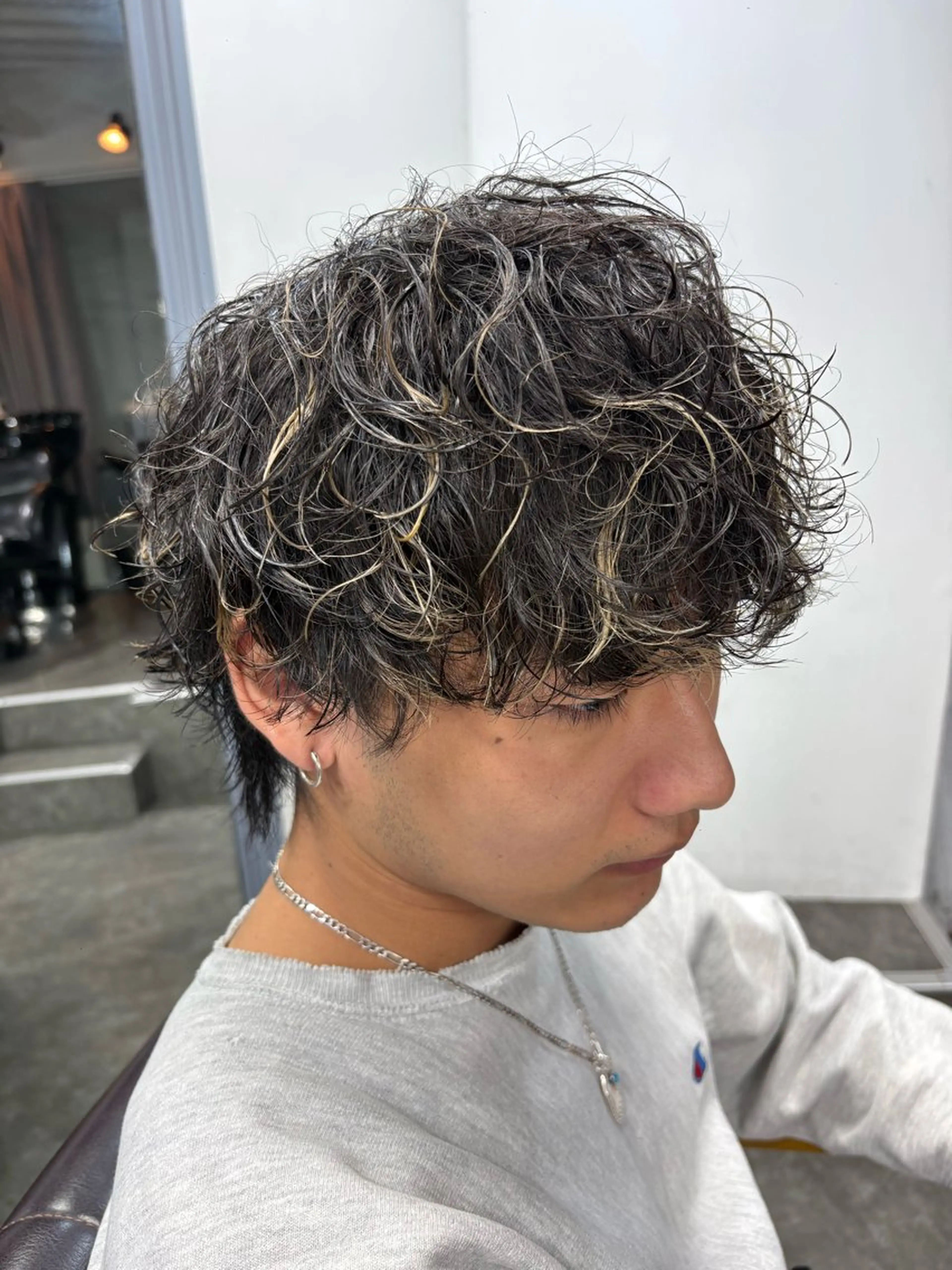 パーマ メンズ カット パーマ 梅田/全パーマ特化/ ケアパーマ特化/秋本のヘアスタイル