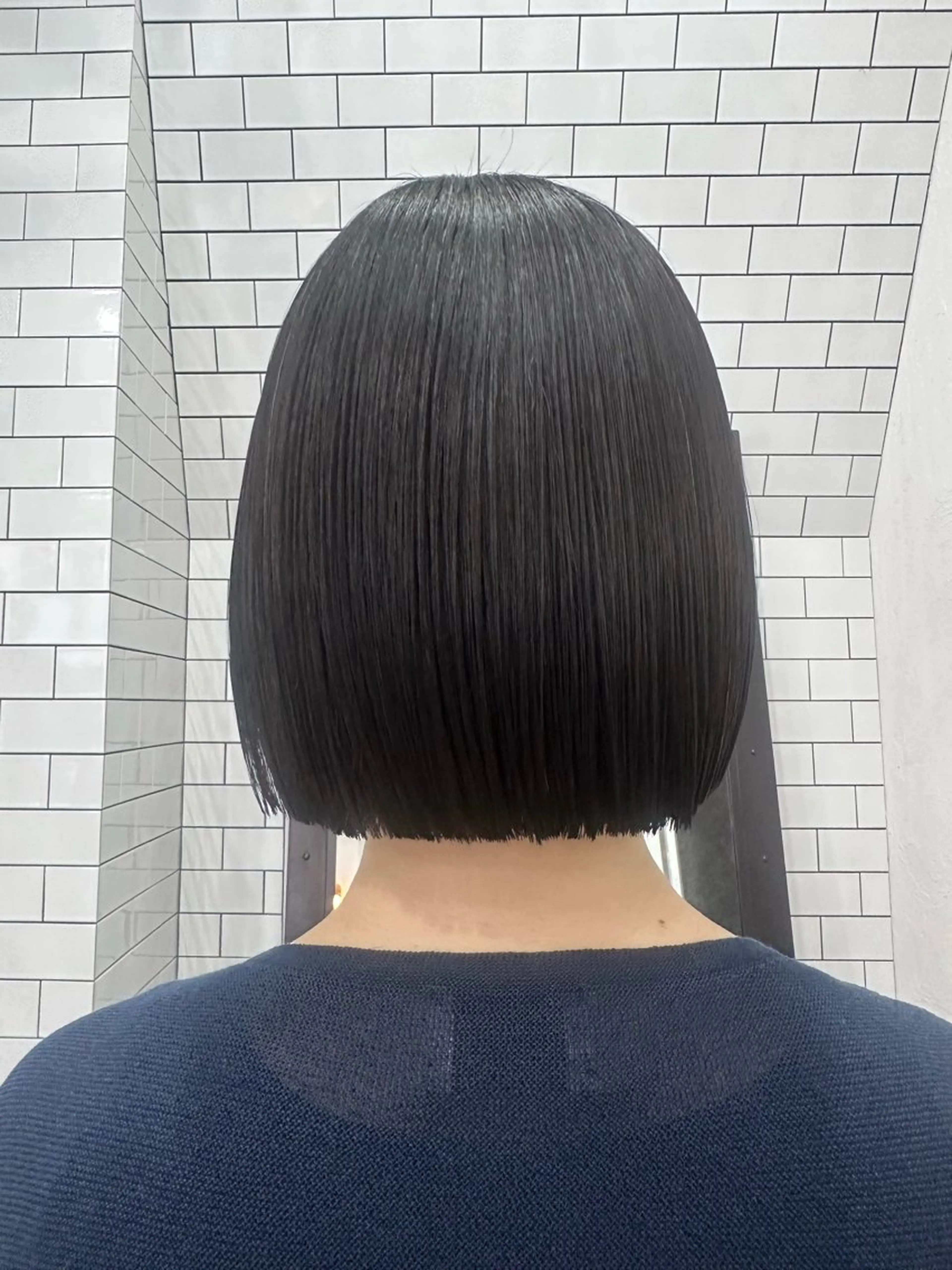 ミディアム カット 縮毛矯正 トリートメント 妙見 知洋のヘアスタイル