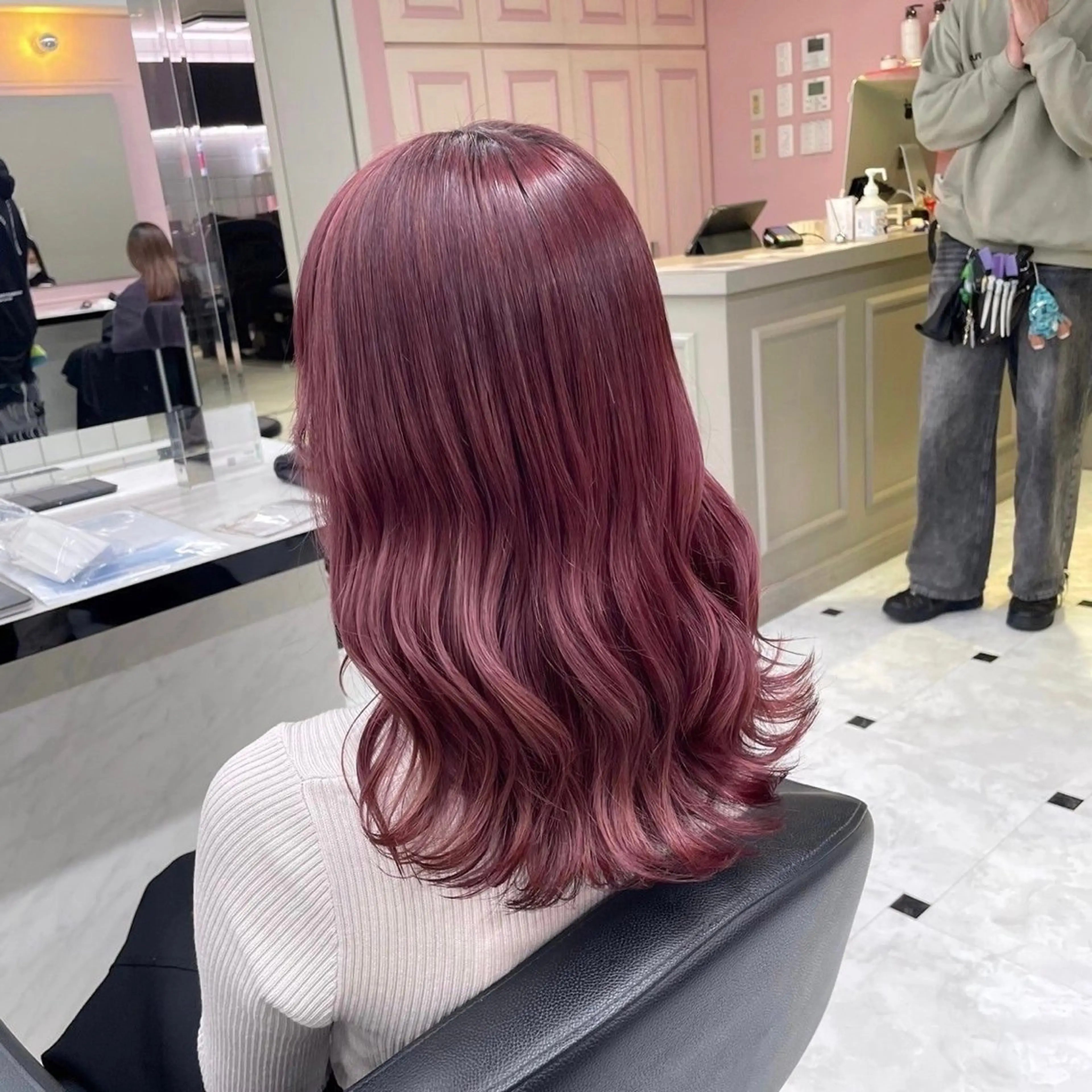 セミロング カラー 暖色♡ガーリー Chinatsu🎀のヘアスタイル