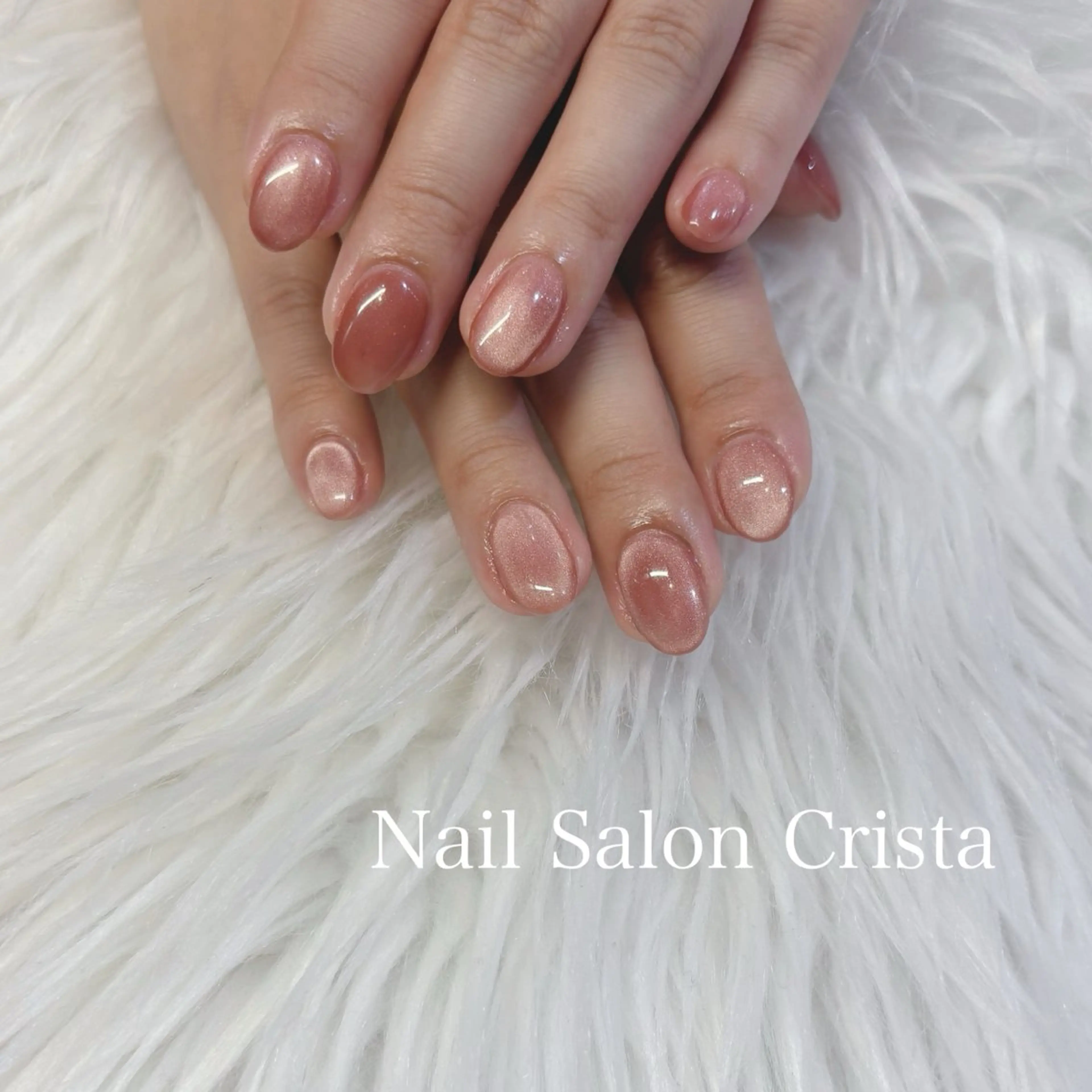 ネイル フットネイル ジェルネイル マグネットネイル オフィスネイル ワンカラーネイル NAILSALON CRISTA所属・🤍CRISTA yui🤍のネイルデザイン