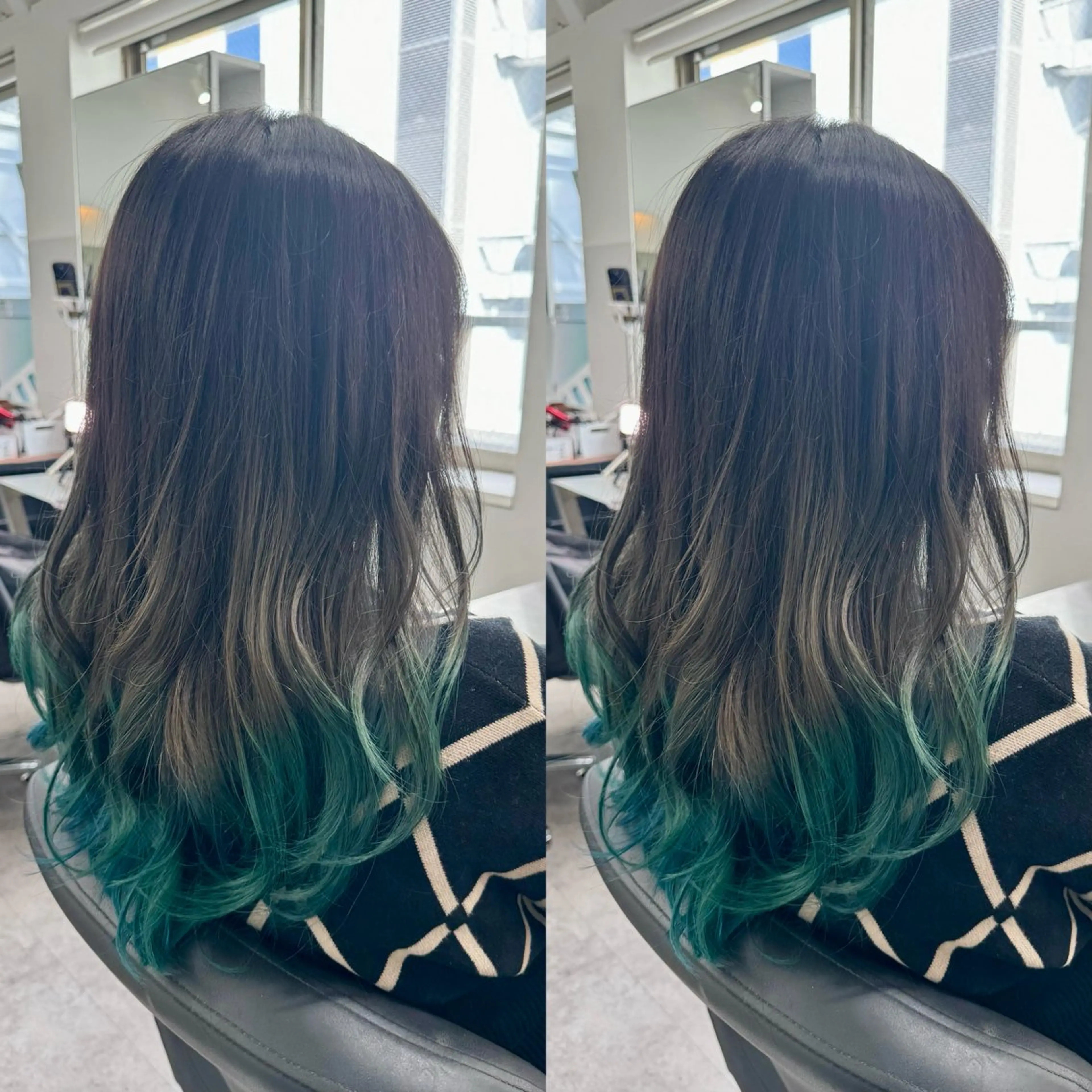 セミロング カラー 🎀盛れる顔周り×レ イヤー×透明感/米田のヘアスタイル