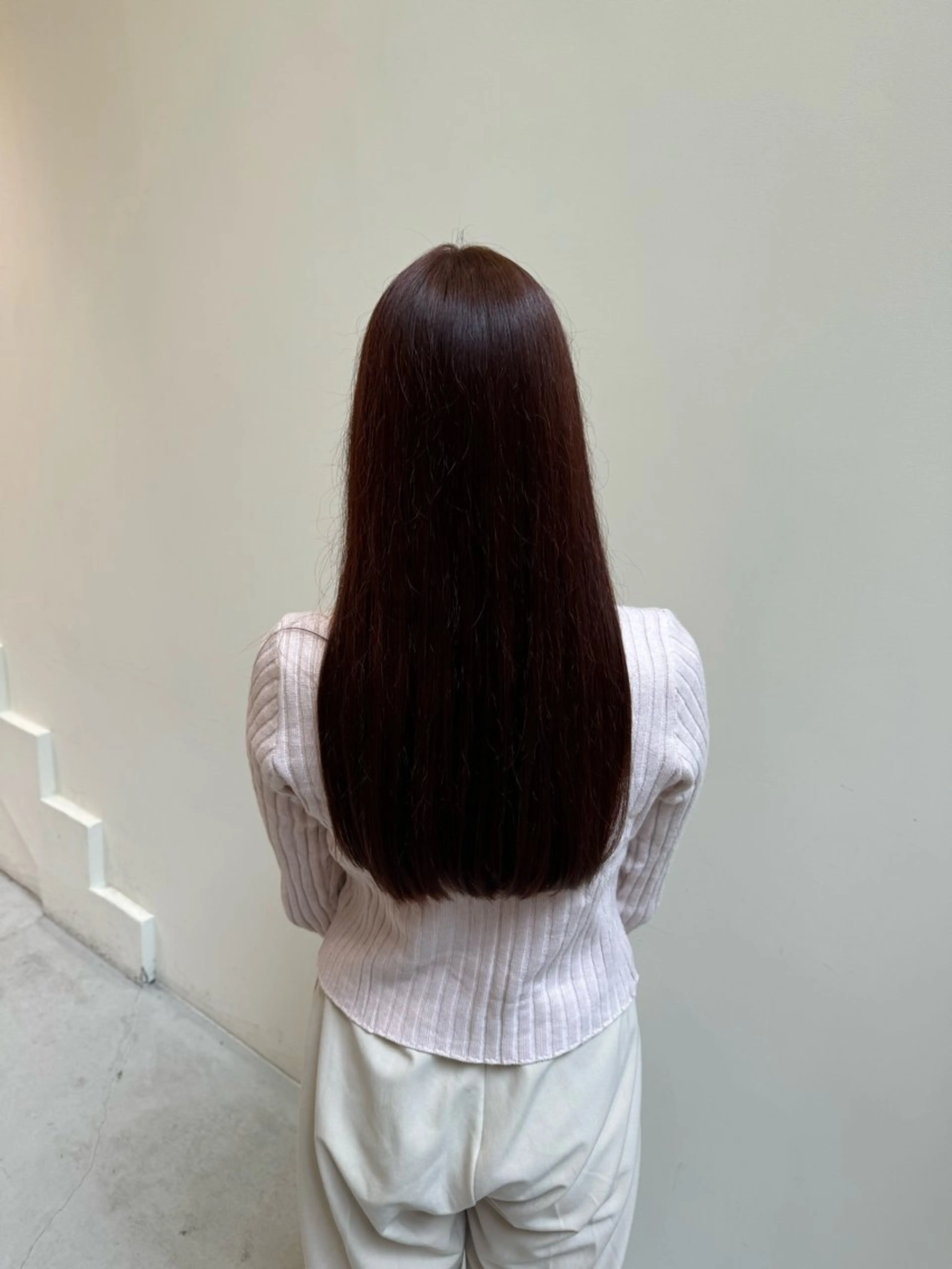 ロング カット ヘアカラー 透明感カラー/髪質改 善/束感まつ毛/にかのヘアスタイル
