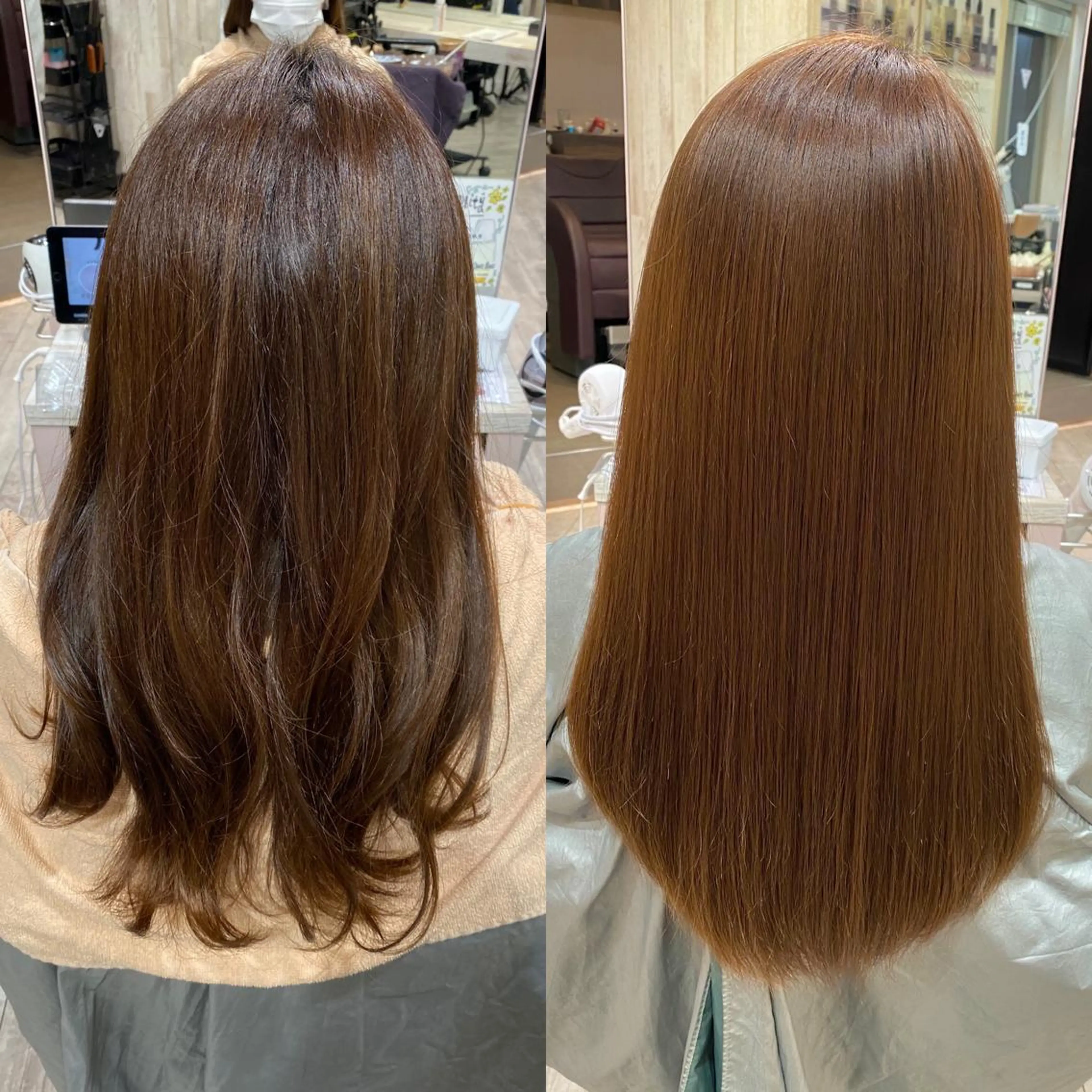 ロング パーマ On所属・顔まわりカット🌟 くびれヘア/寺門遥輝のヘアスタイル