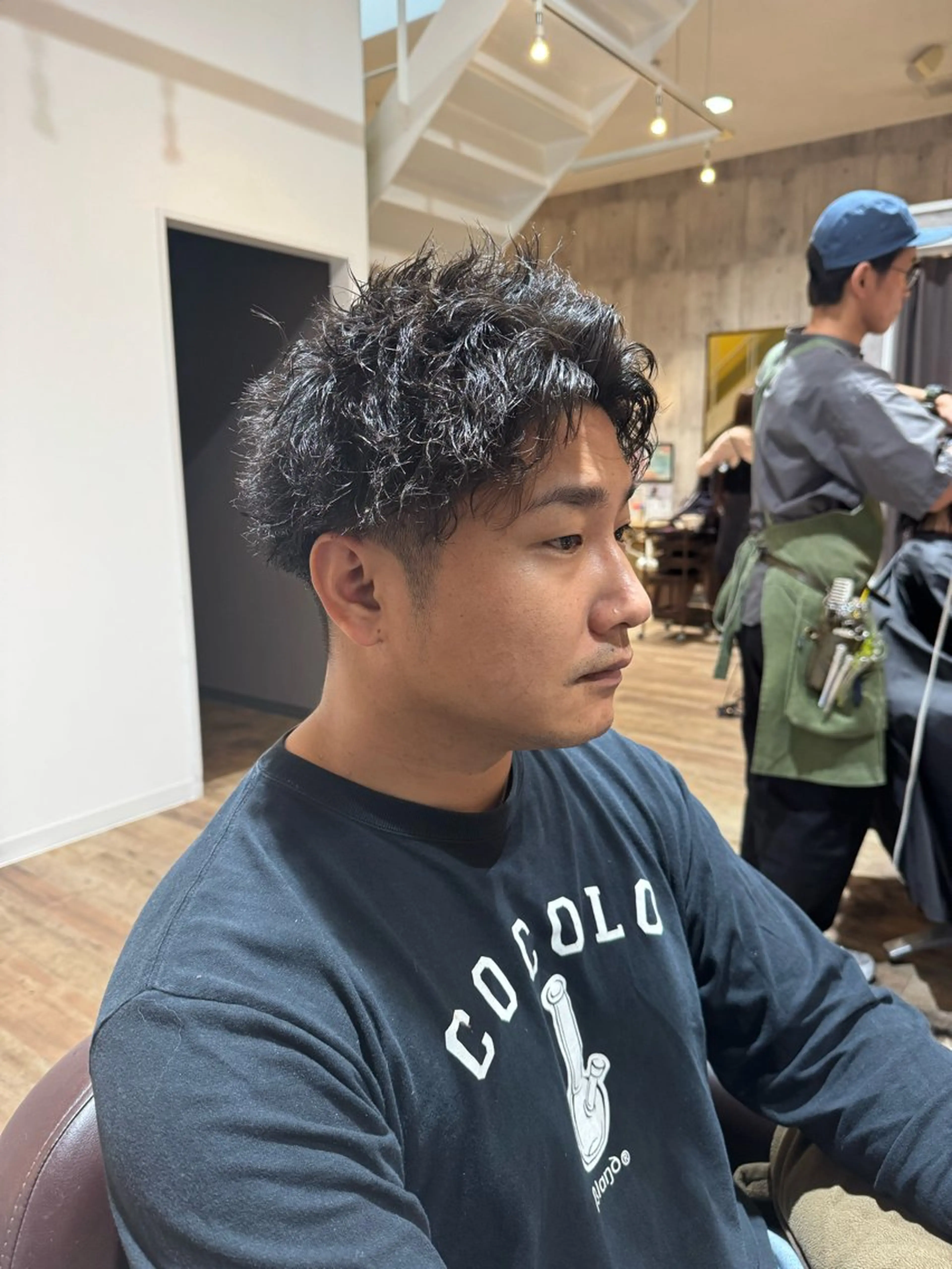メンズ カット パーマ 🔅透明感カラー切田 はじめ🔆のヘアスタイル