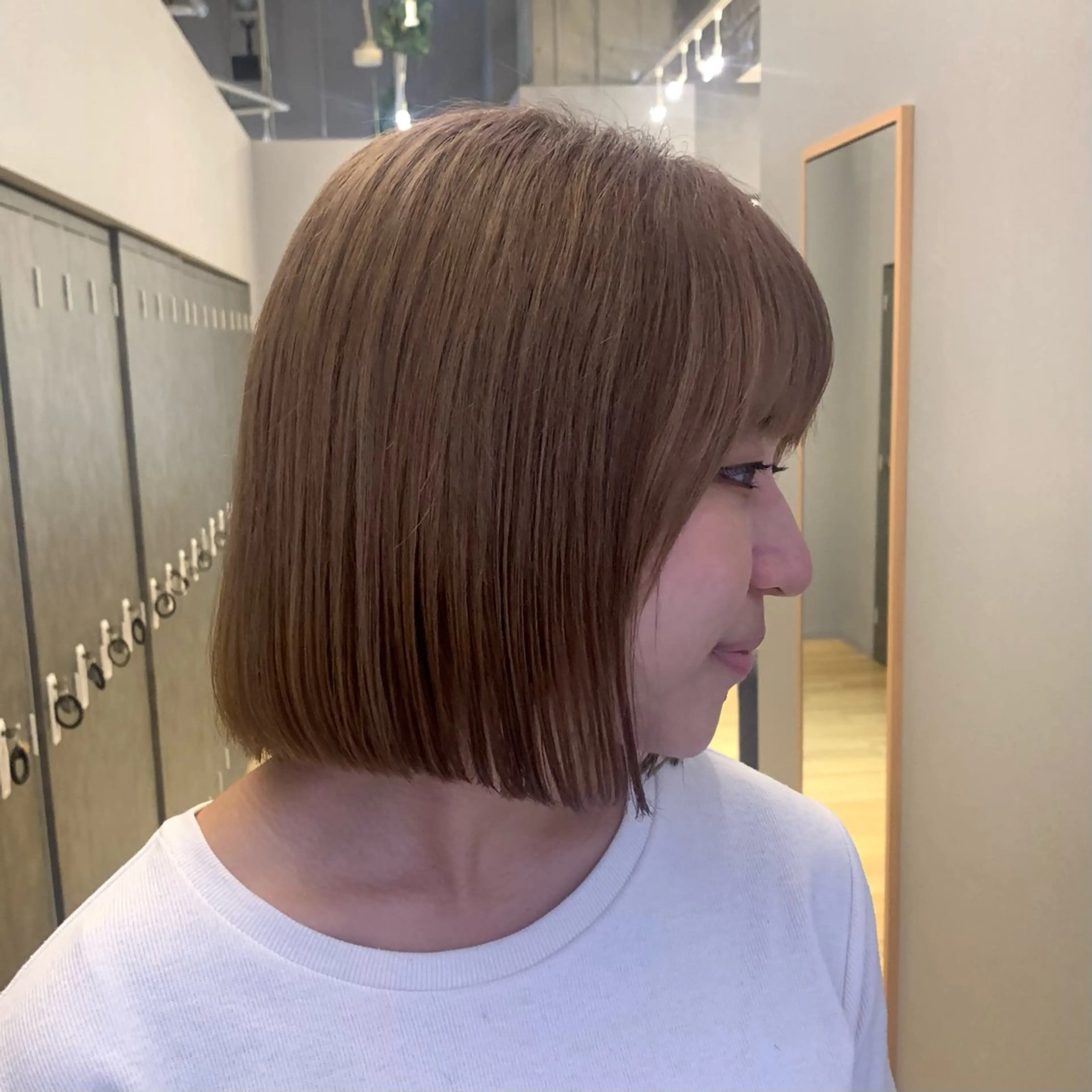ミディアム ボブ 田中 優菜のヘアスタイル