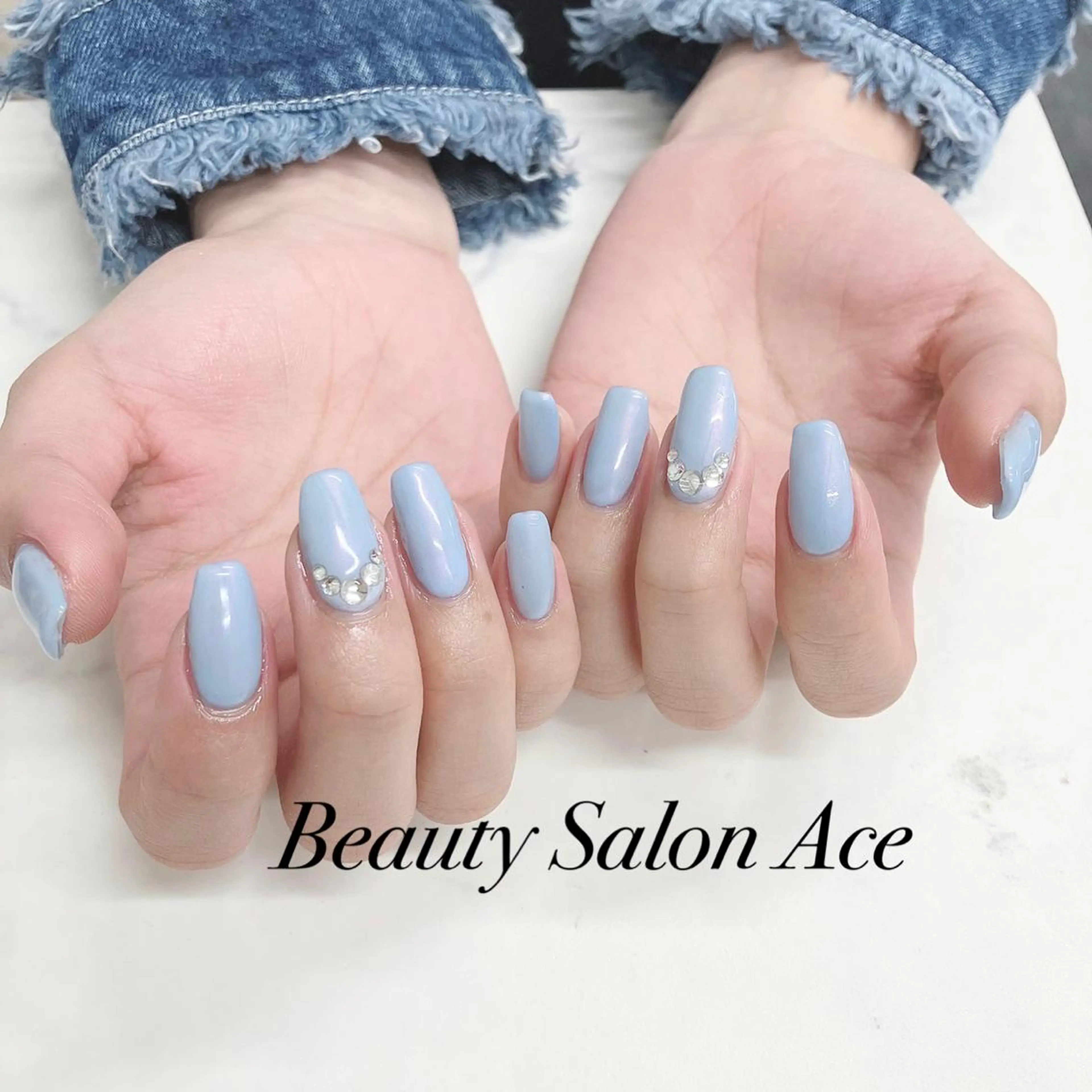 ネイル メンズネイル 春ネイル ハンドネイル ハンドケア Beauty Salon Ace（ネイルサロン　エース）所属・池袋フィルイン Ace♡長さだしのネイルデザイン