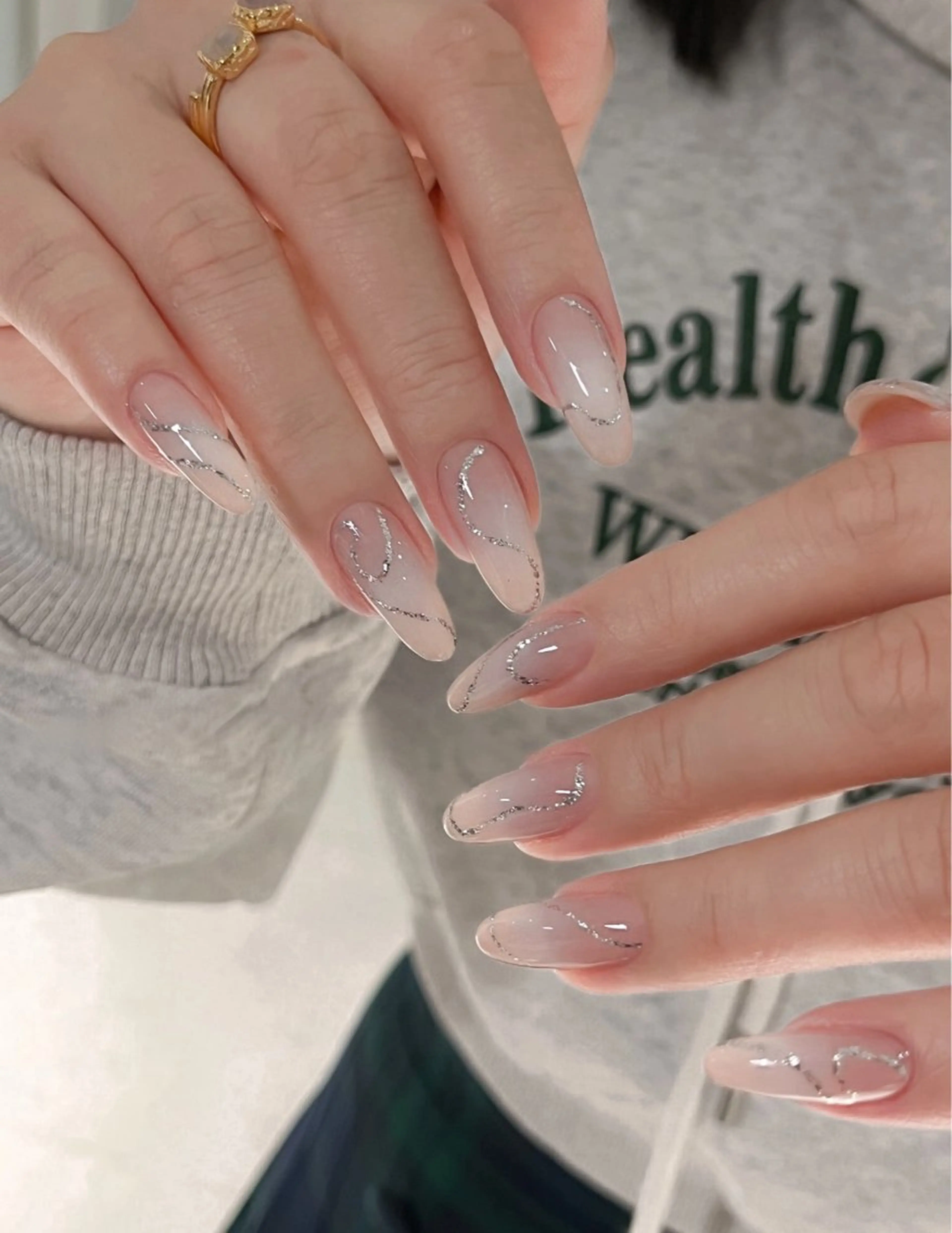 定額ネイル💅メニュー写真デザイン＋チップ長さだ10本★初回ジェルオフ込  7の写真