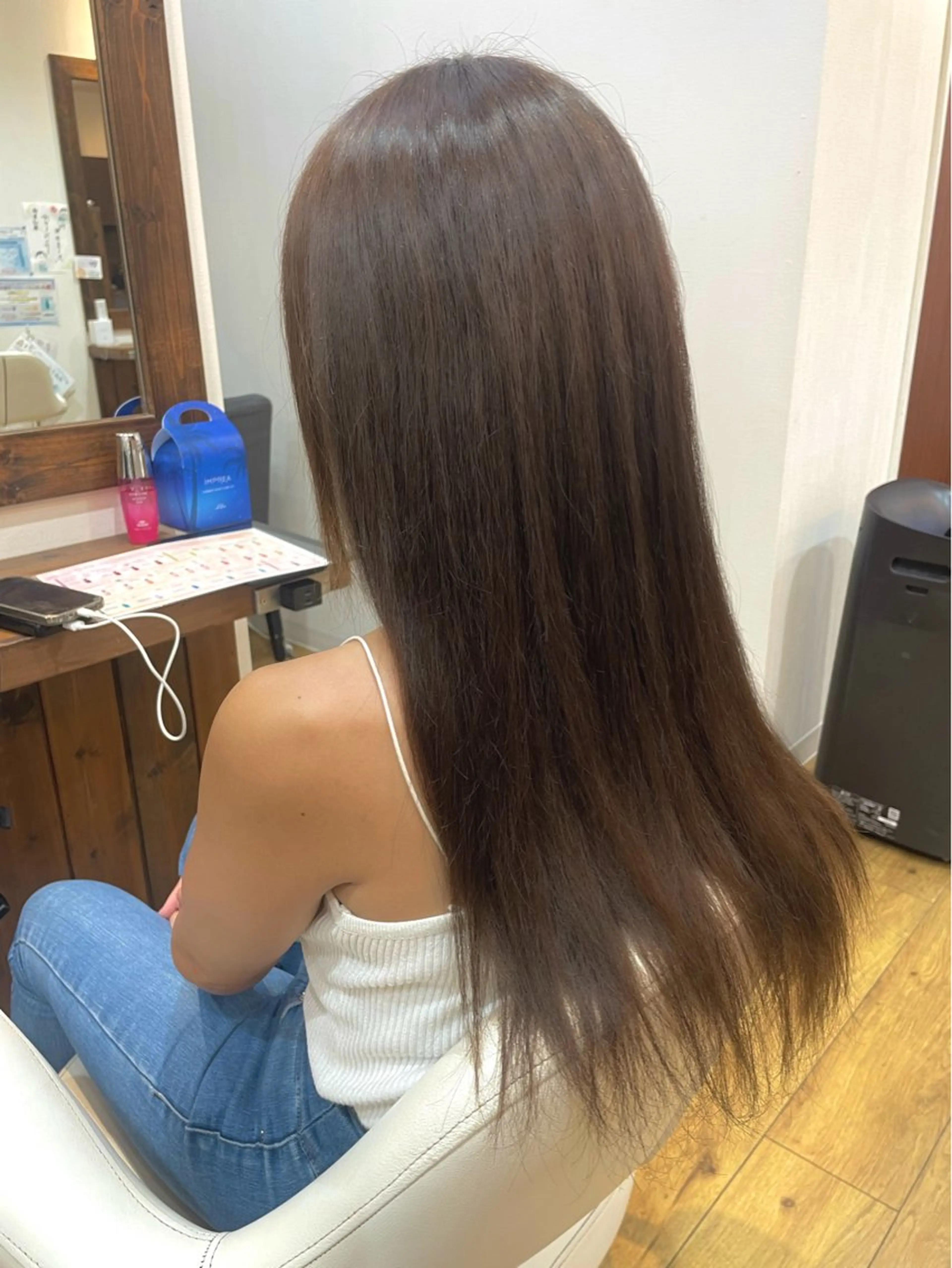 ロング カラー アディクシーカラー ブリーチ ブリーチなしカラー ヘアカラー 💖カットモデル募集 小松晴香💖のヘアスタイル