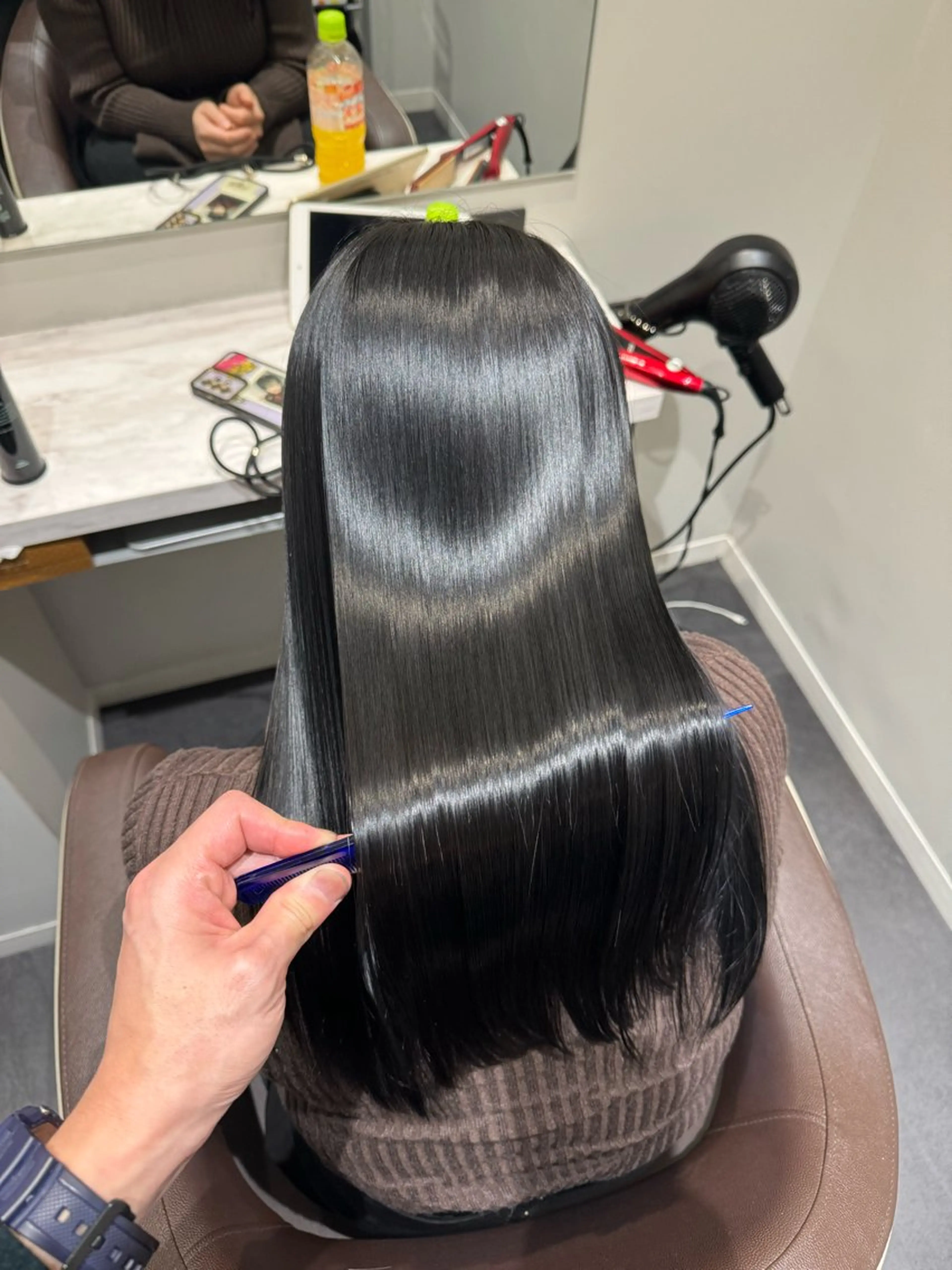 セミロング 髪質改善 韓国風ヘア トリートメント 酸性ストレート 酸熱トリートメント ヘアカラー トリートメント SALOWIN east店6F所属・TAKUMI 【美髪特化】のヘアスタイル