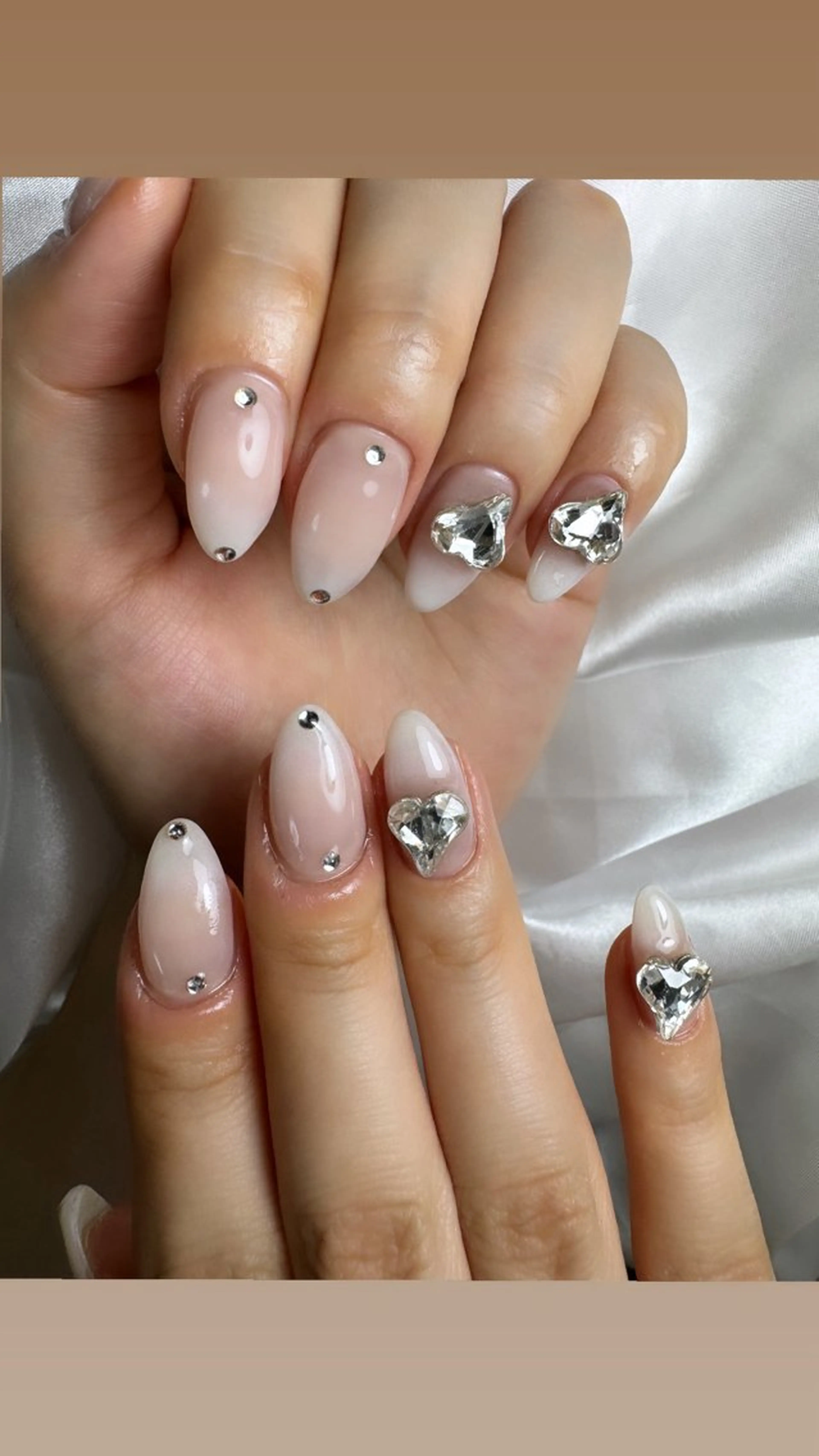 ネイル ジェルネイル ハート 持ち込み オフィスネイル パラジェル ハンドネイル flowers nailのネイルデザイン