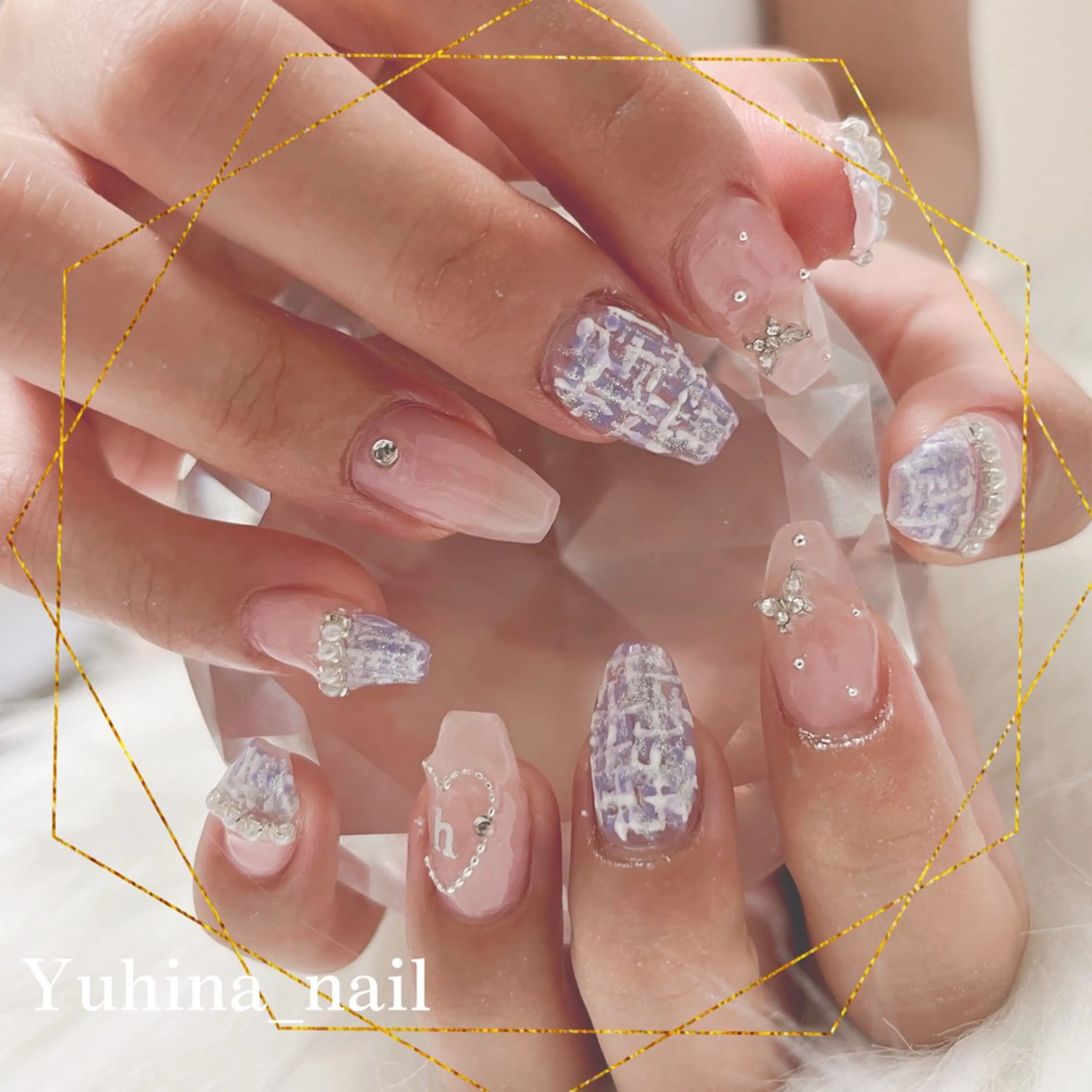 ネイル ハンドネイル Yuhina _nail‪ෆ‪.*のネイルデザイン
