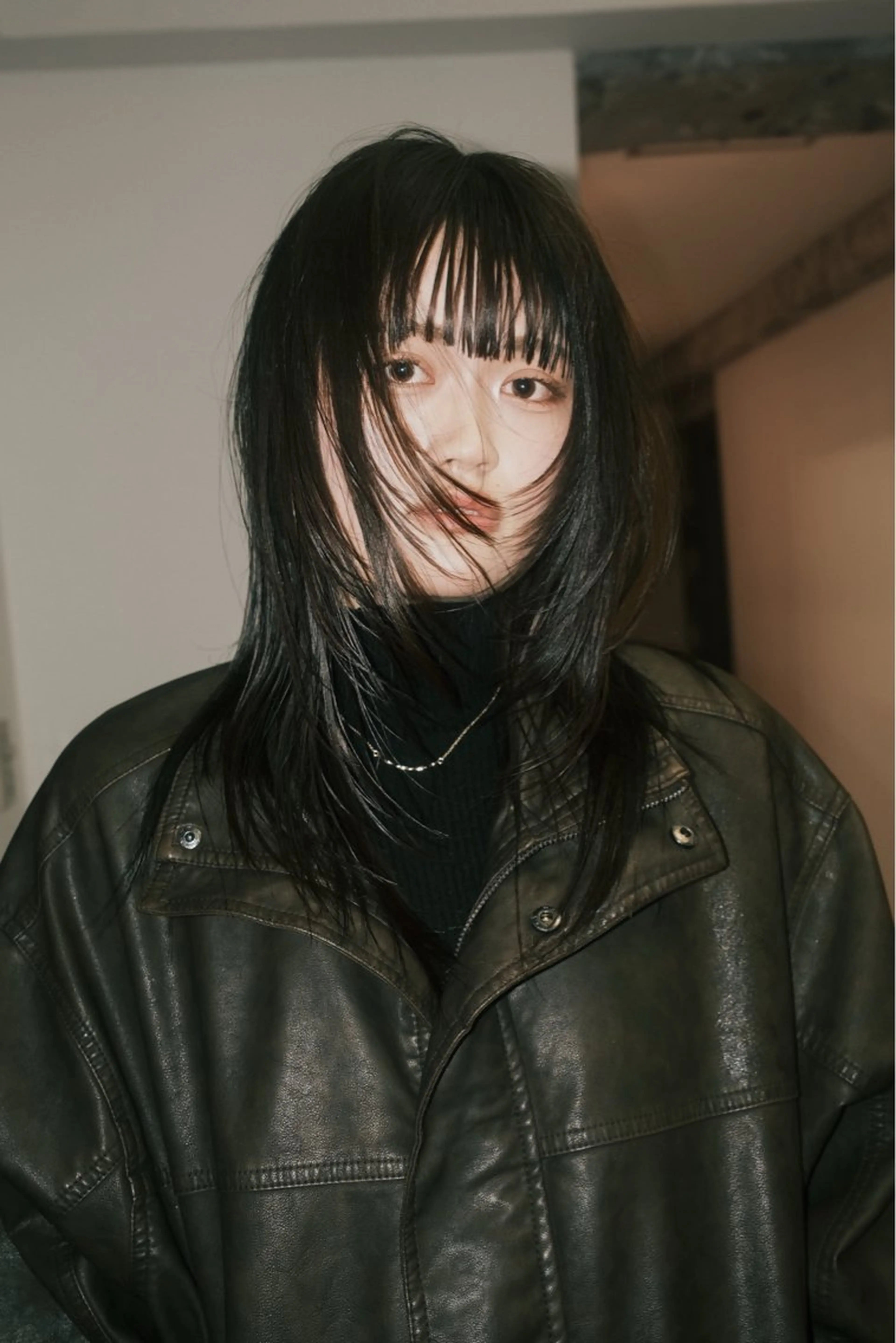 ミディアム カラー カット ヘアカラー KEI gattacaのヘアスタイル