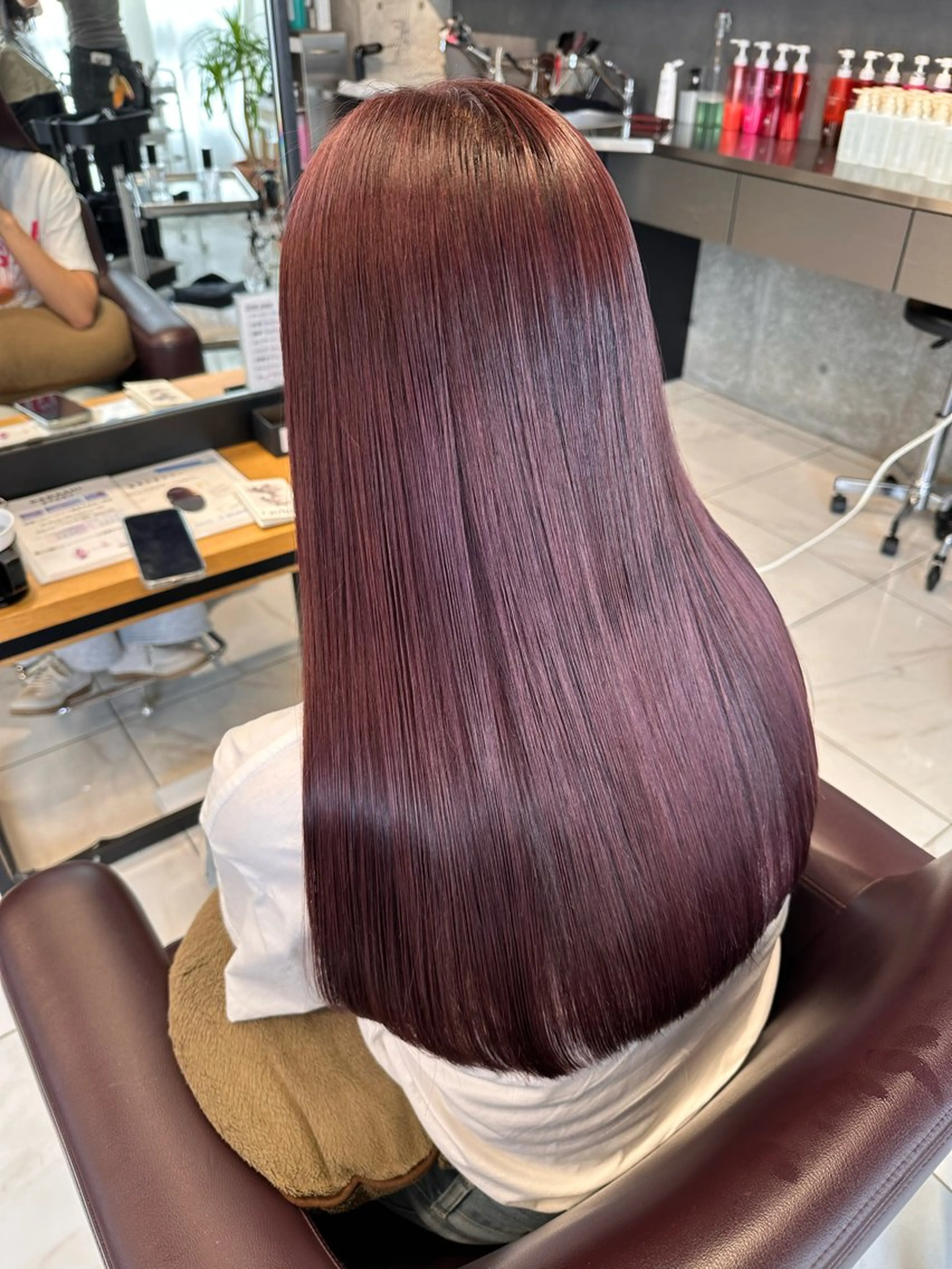 ロング カット ヘアカラー トリートメント 筑波 晃太のヘアスタイル