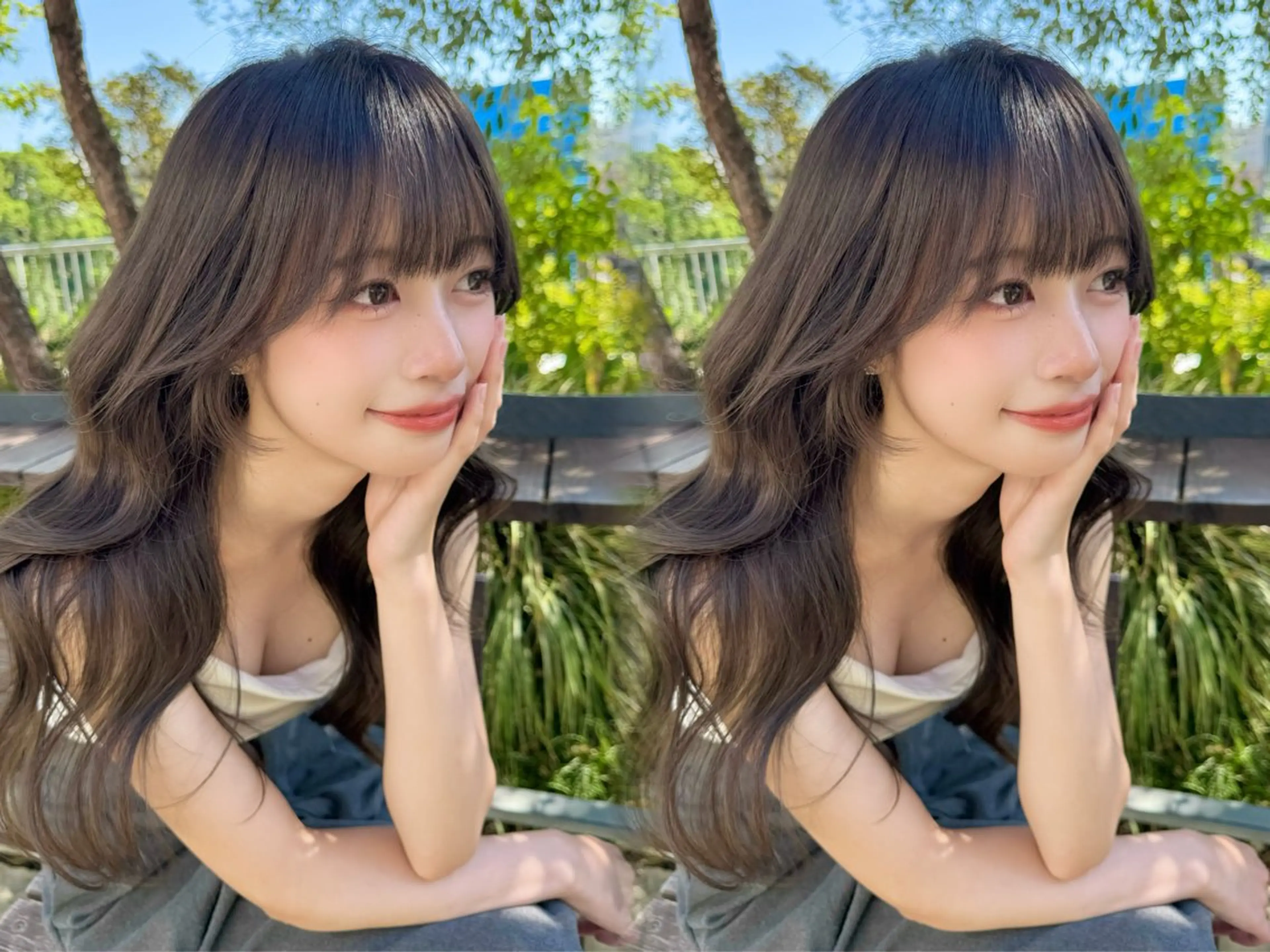 ロング カラー カット ヘアカラー トリートメント レイヤー/髪質改善 熊本🥇タケルのヘアスタイル