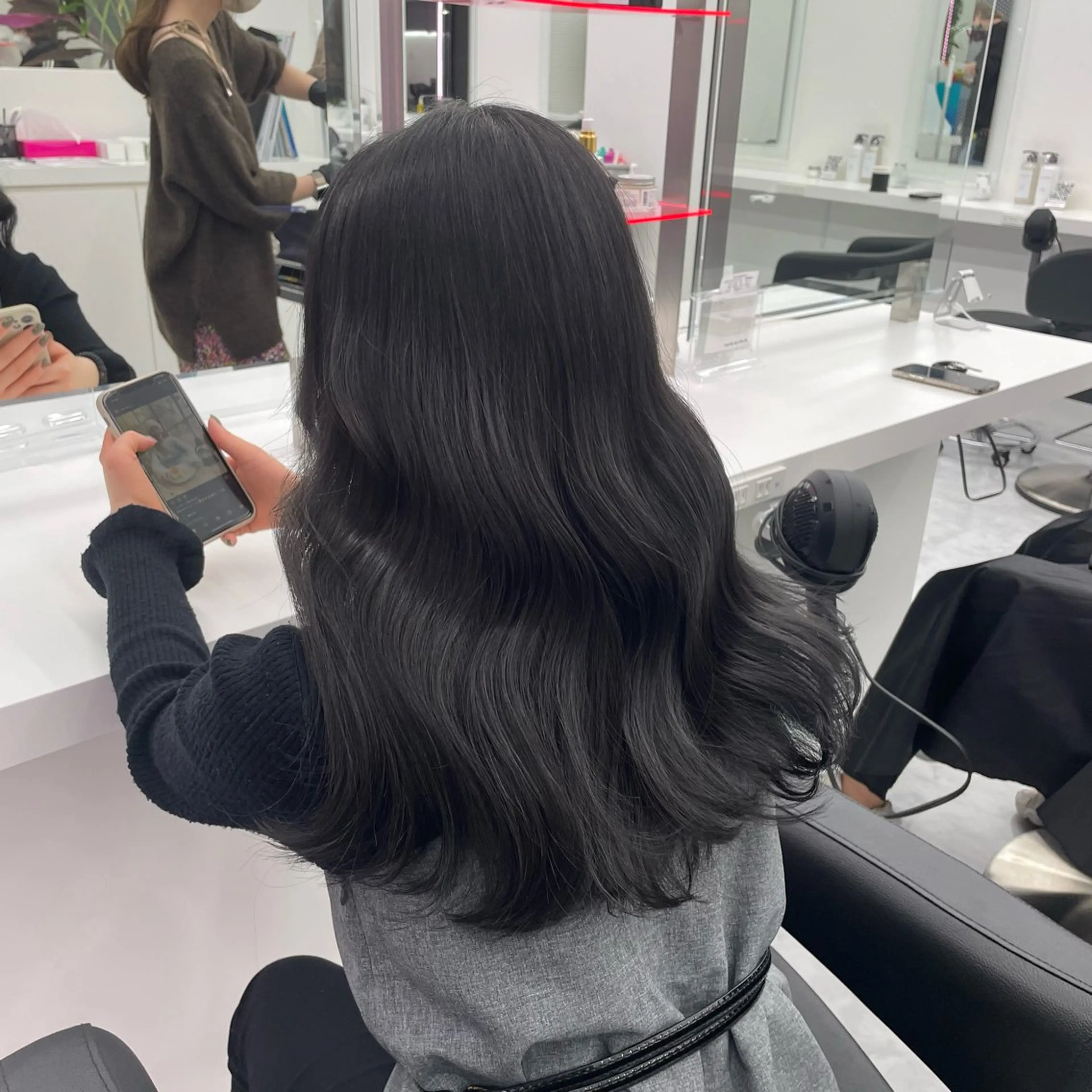 ロング ヘアカラー トリートメント ヘアセット GO TODAY SHAiR SALON所属・🤍韓国トレンド ヘア🤍miku🤍のヘアスタイル