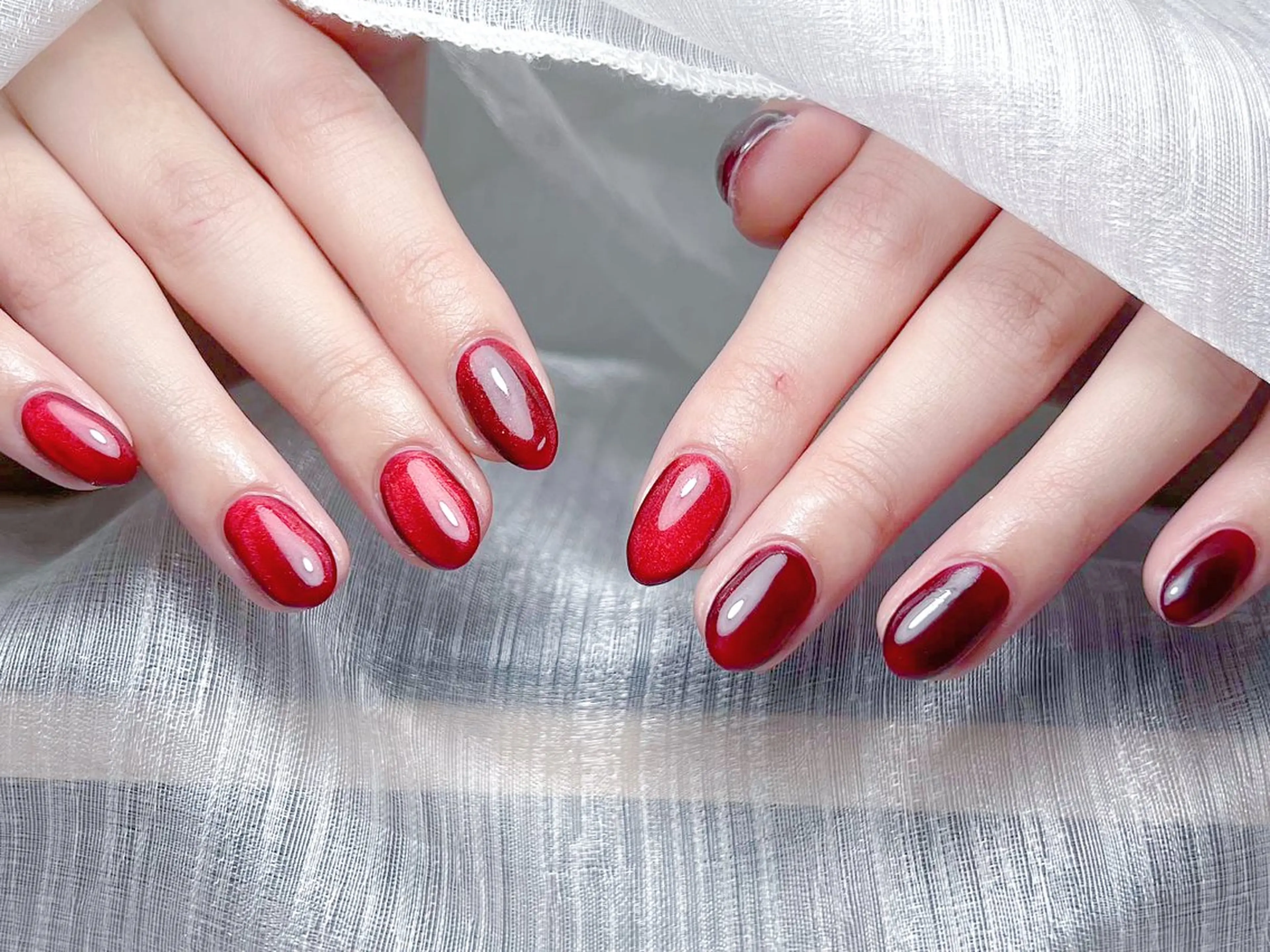 ネイル チークネイル 長さ出し フレンチネイル グラデーション マグネットネイル ハンドネイル ハンドケア ⭐️Dreamy Nail⭐️のネイルデザイン