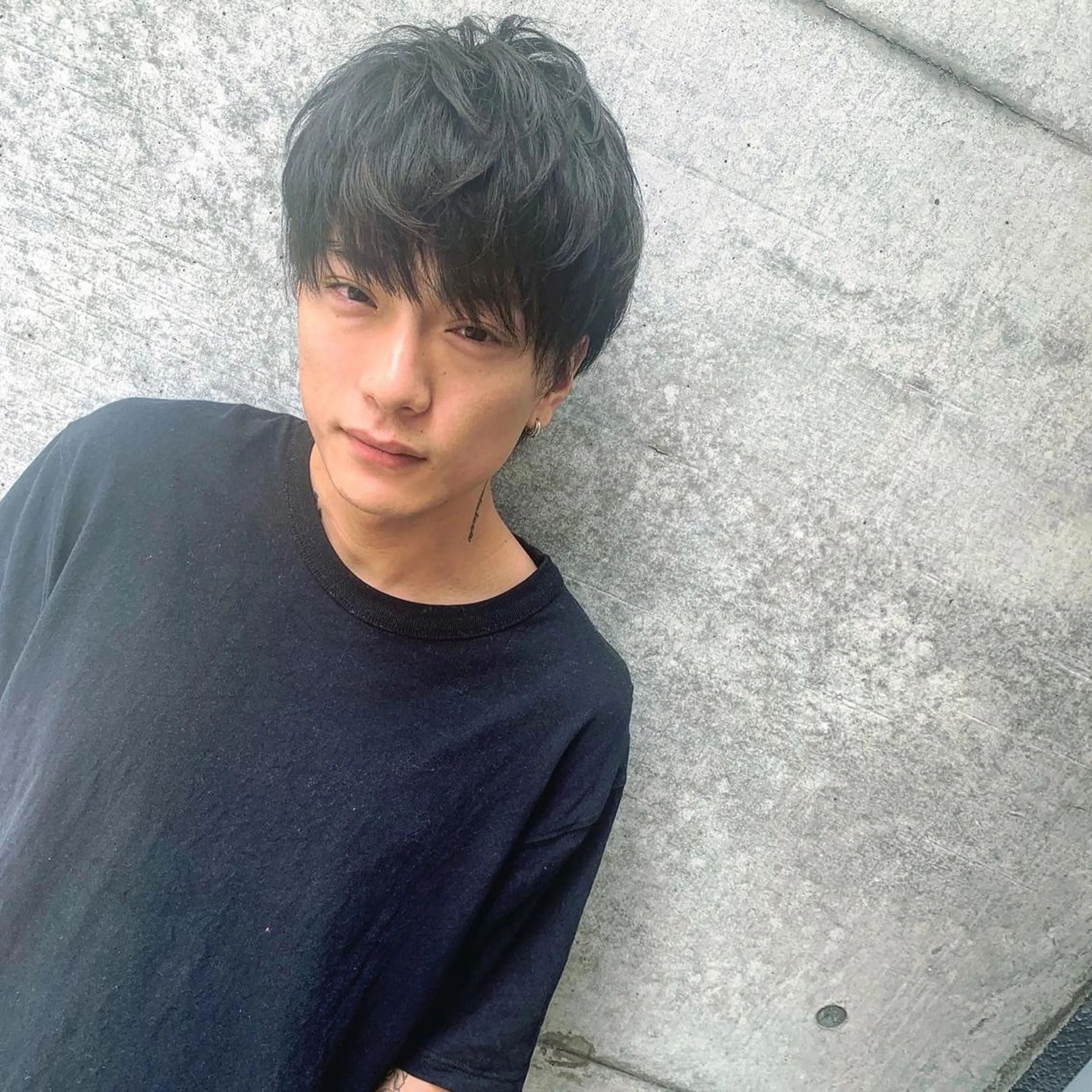 ショート カラー パーマ メンズ メンズウルフカット ショートヘア ウルフカット 南堀江🌿パーマ Tetsu【テツ】のヘアスタイル