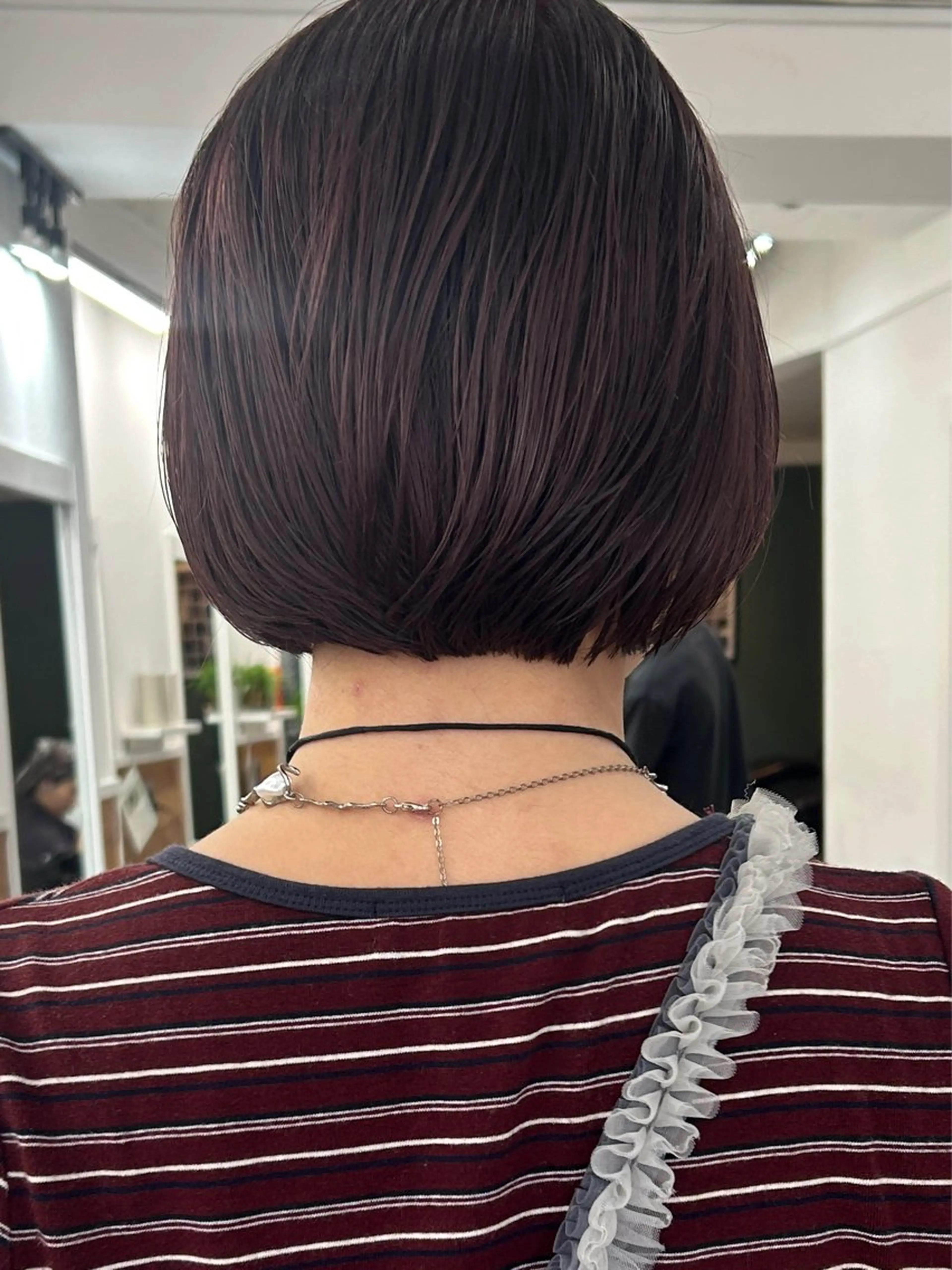ミディアム カラー カット ヘアカラー トリートメント ボブ/透明感カラー /サナ🌼のヘアスタイル