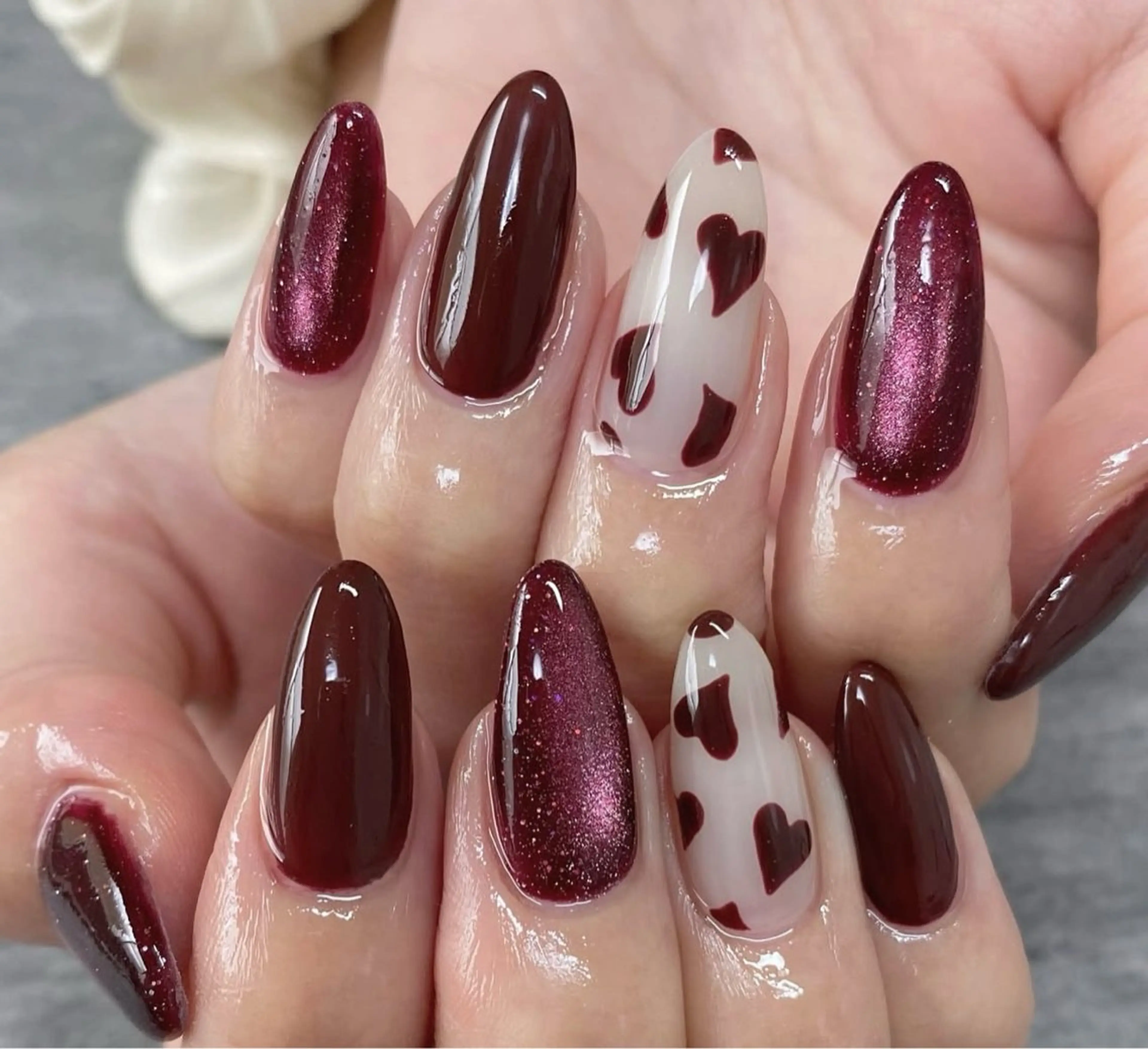 ネイル 韓国ネイル 持ち込み ニュアンスネイル ネイルチップ ハンドネイル TABI ANA.CHUOのネイルデザイン