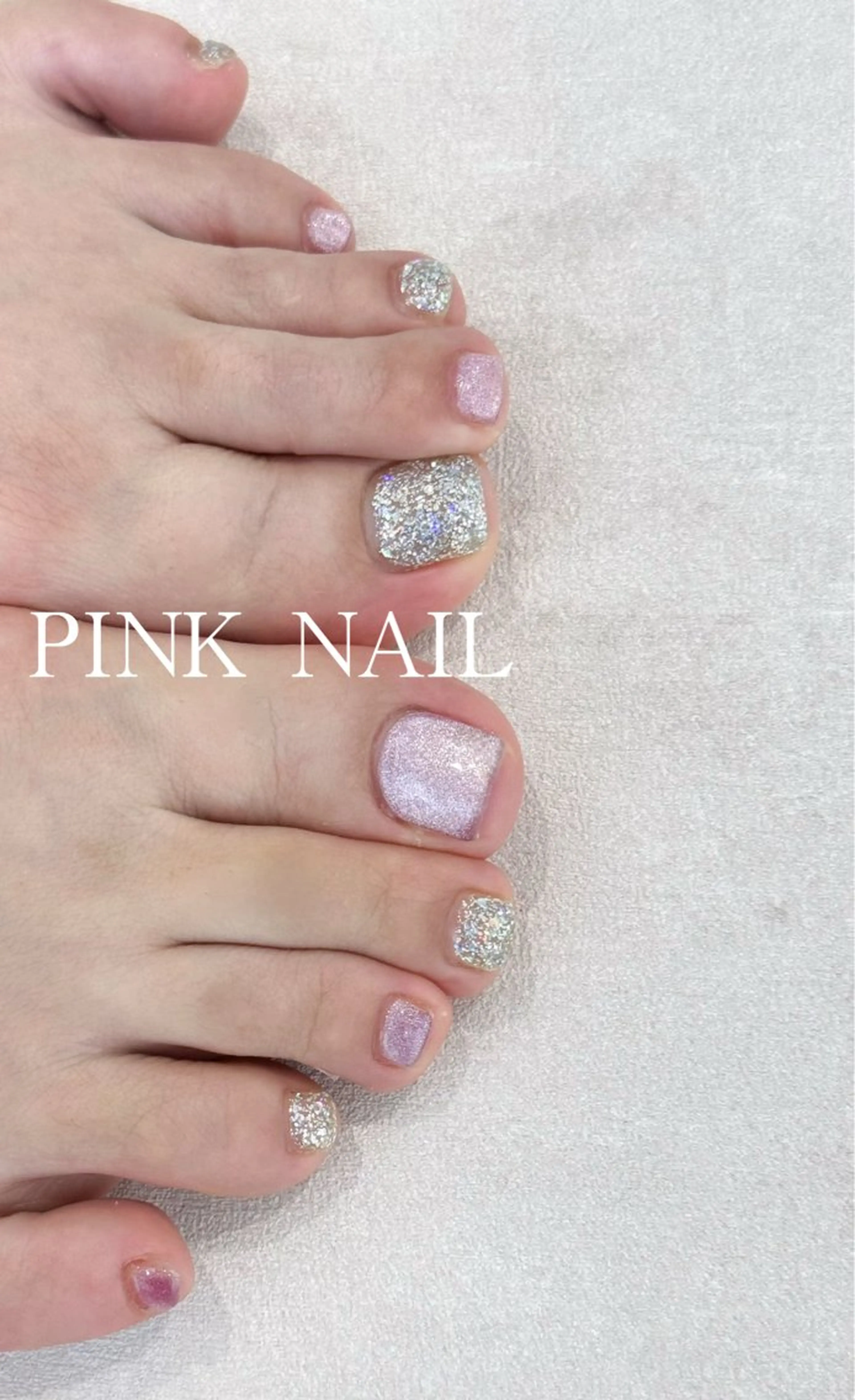 ネイル フットネイル pink nailのネイルデザイン