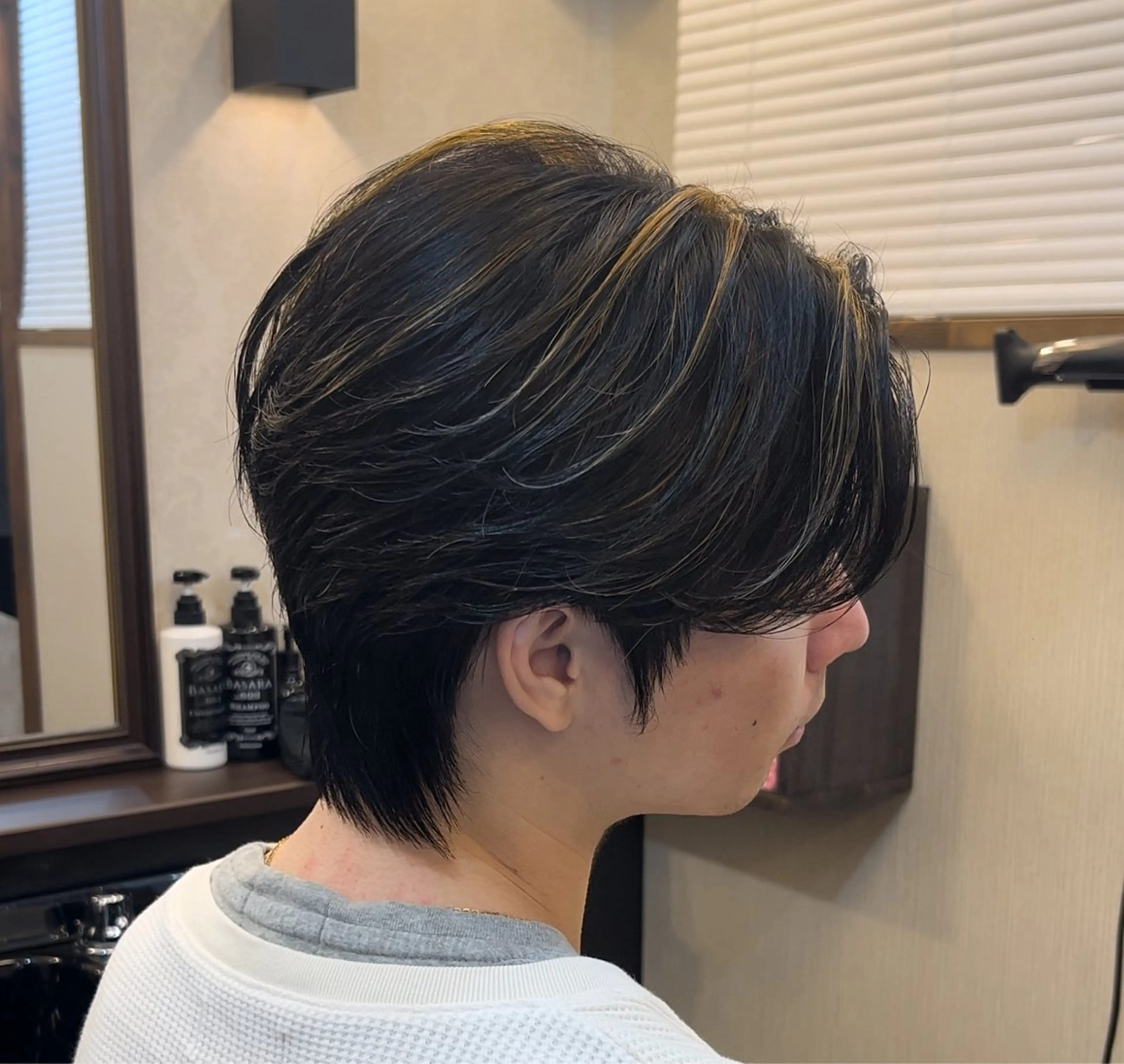 【メンズ】センターパートの写真