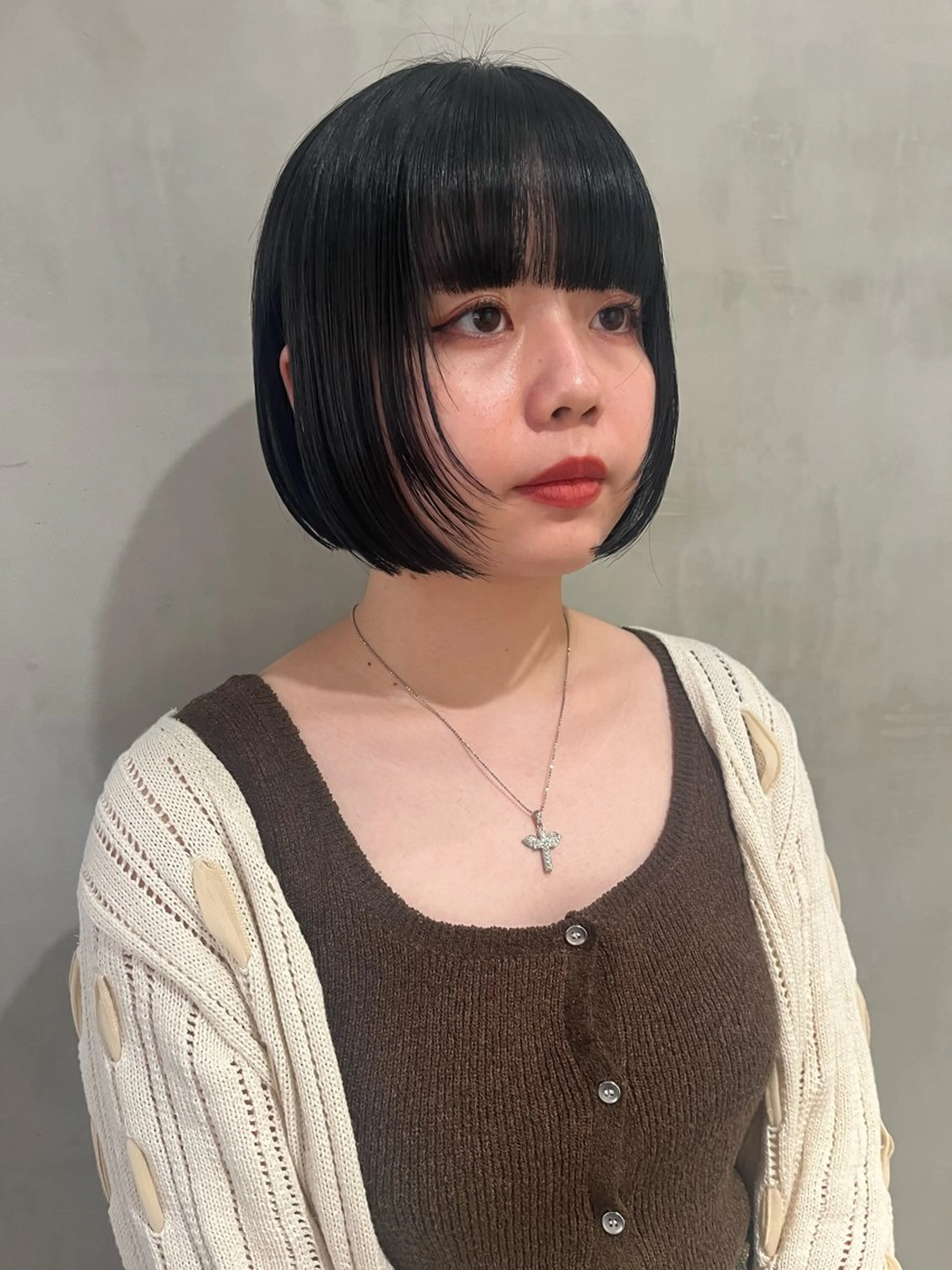 ショート カラー ボブ 顔まわりレイヤー レイヤーカット 暖色/姫カット🎀 オタク特化🎀ゆうなのヘアスタイル
