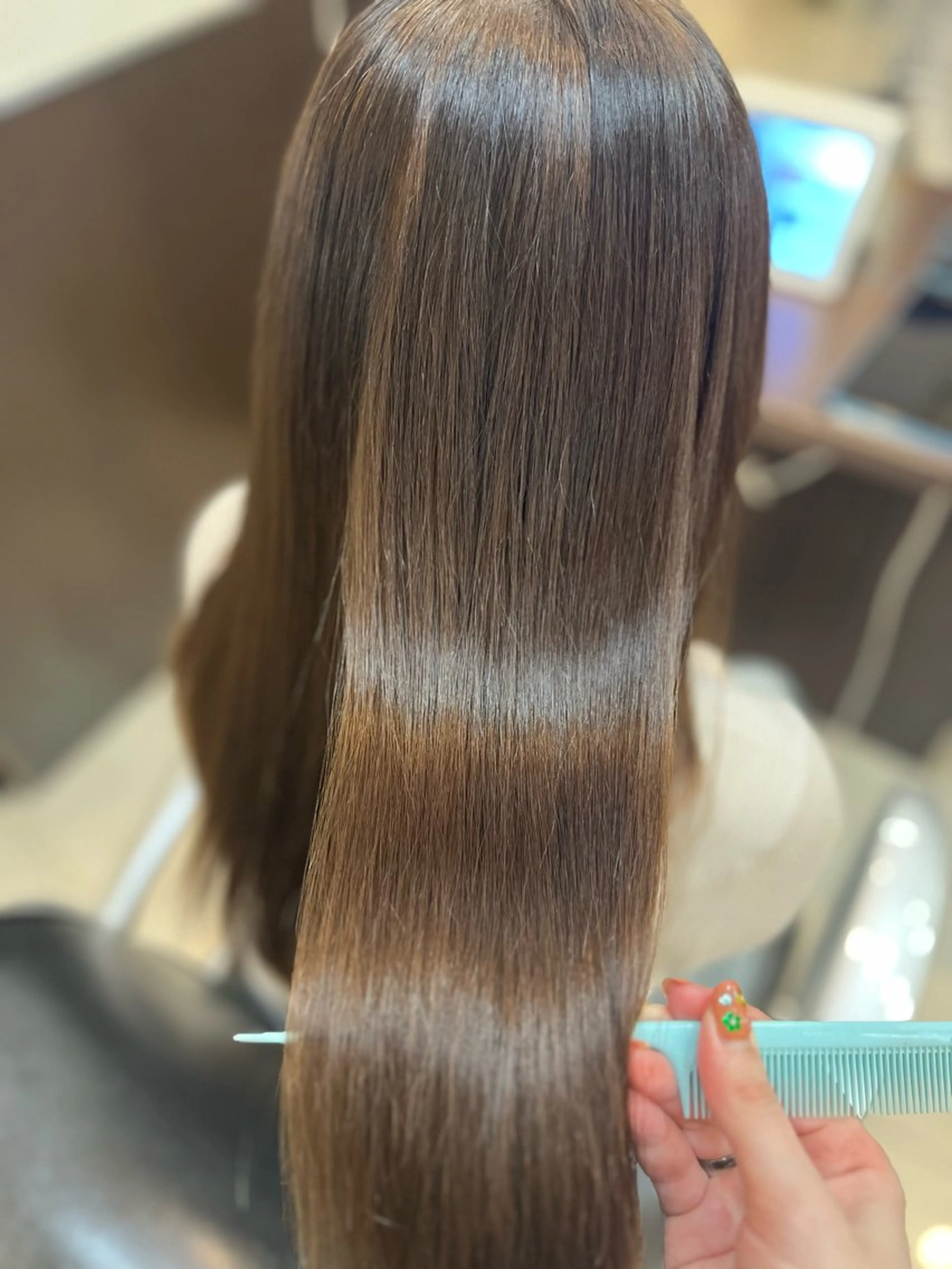 ロング カラー ベージュカラー オリーブベージュ トリートメント ヘアカラー STREAM HAIR所属・🍒 SANA🍒のヘアスタイル