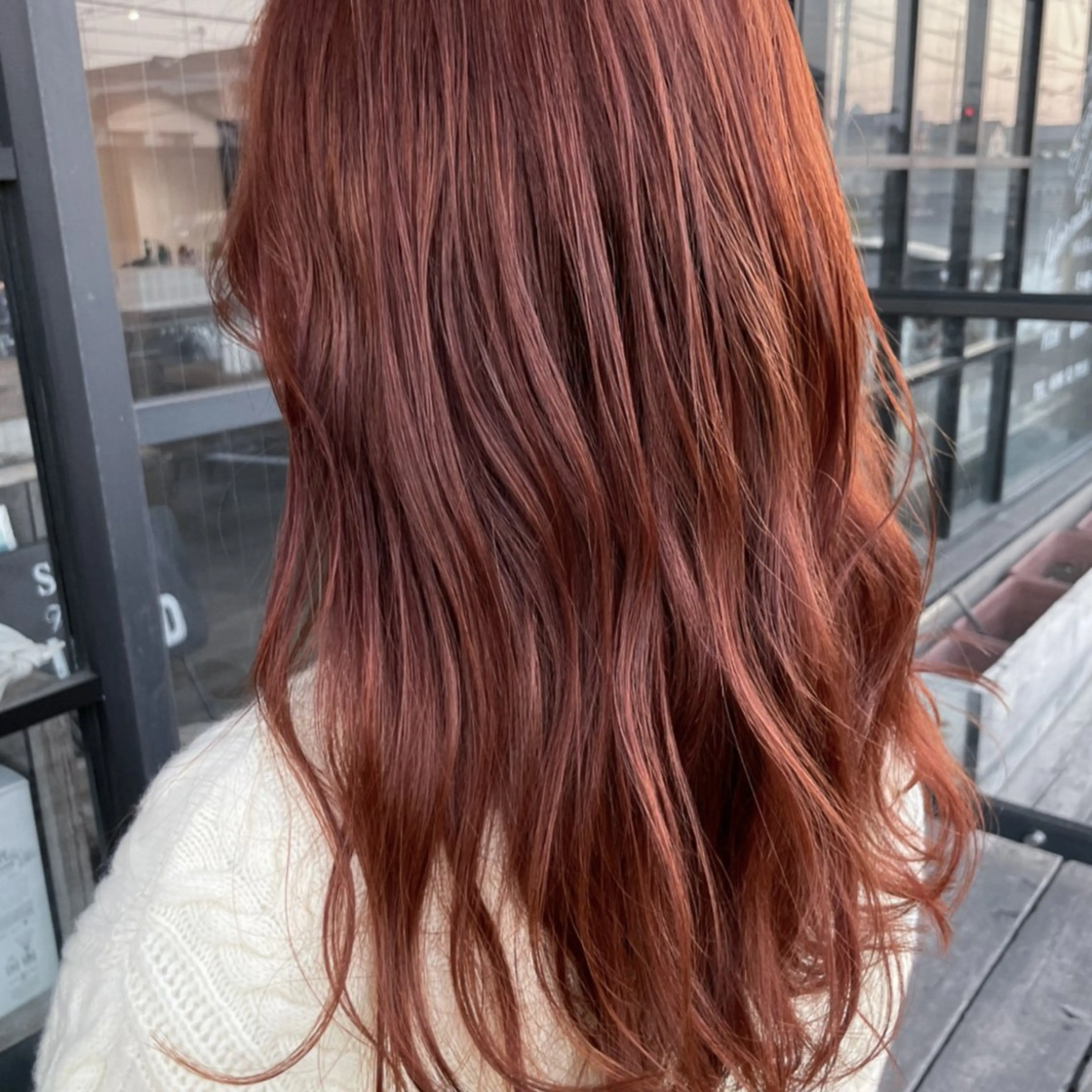 カラー ブラウンカラー オレンジ オレンジブラウン ヘアカラー 透明感カラー/パーマ 🌀アオノアユミのヘアスタイル