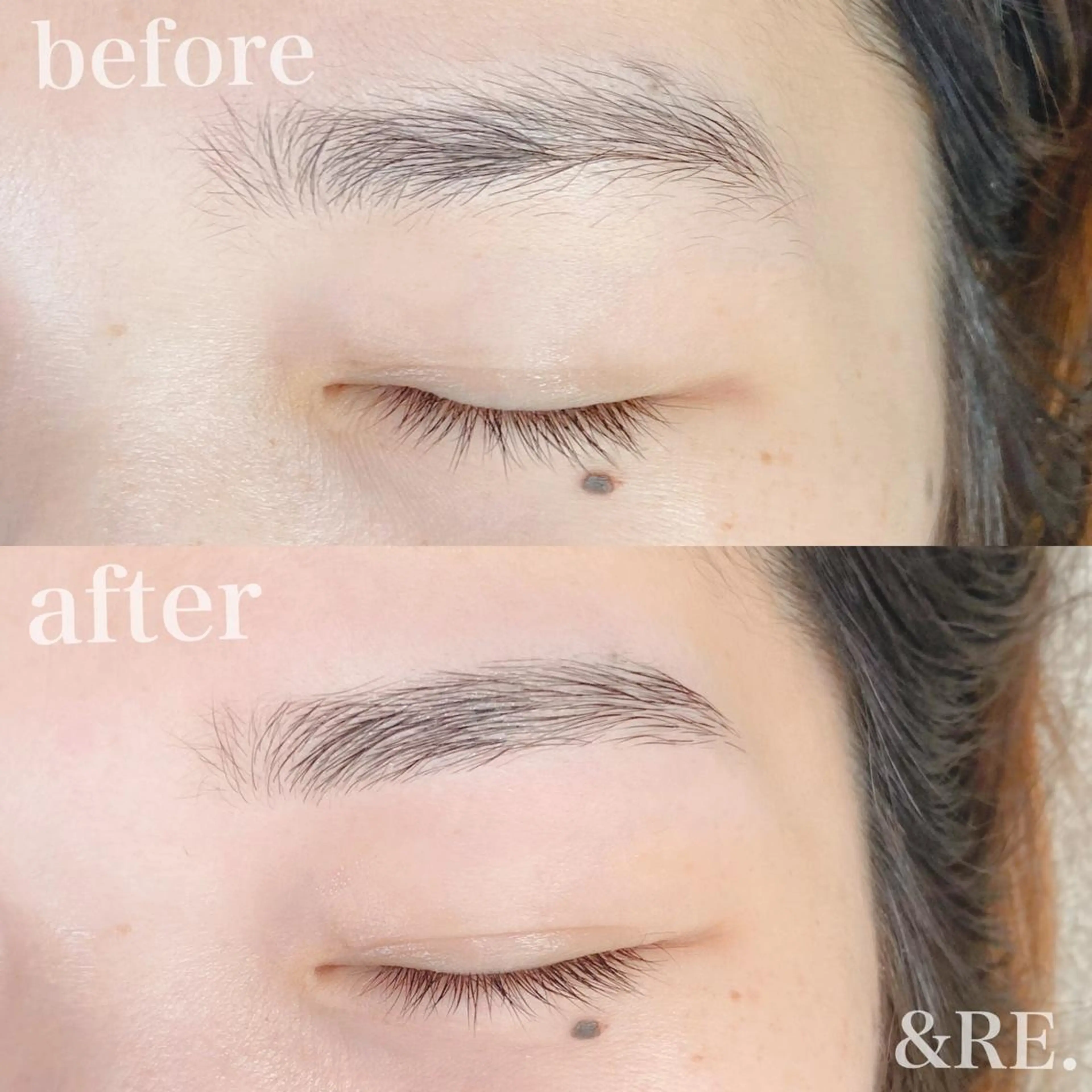 アイブロウ ワックス脱毛 眉カット eye&nail éleviのマツエク・マツパデザイン