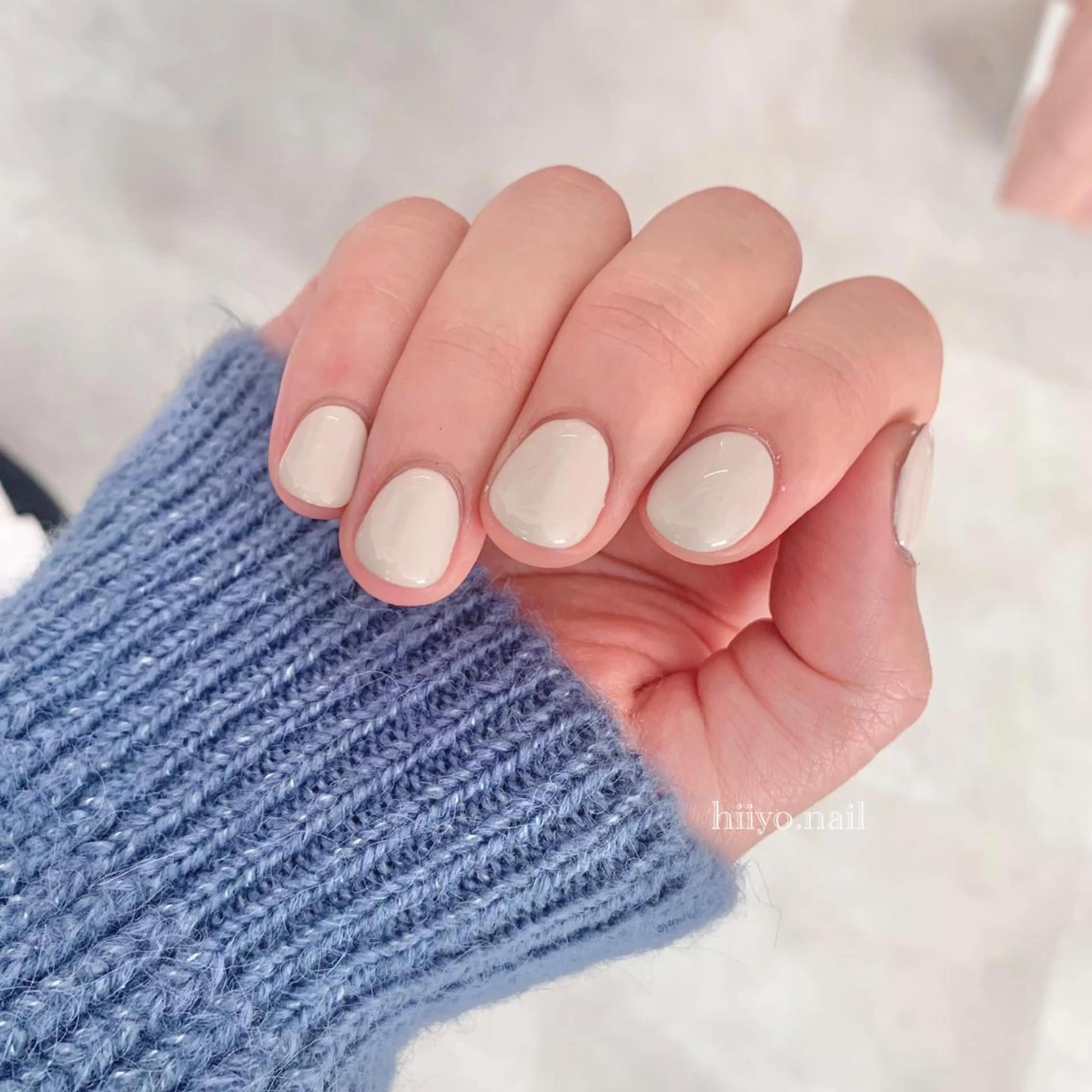 ネイル ワンカラーネイル ショートネイル シンプルネイル ハンドネイル hiyo🫧ネイル /渋谷💍🎀のネイルデザイン