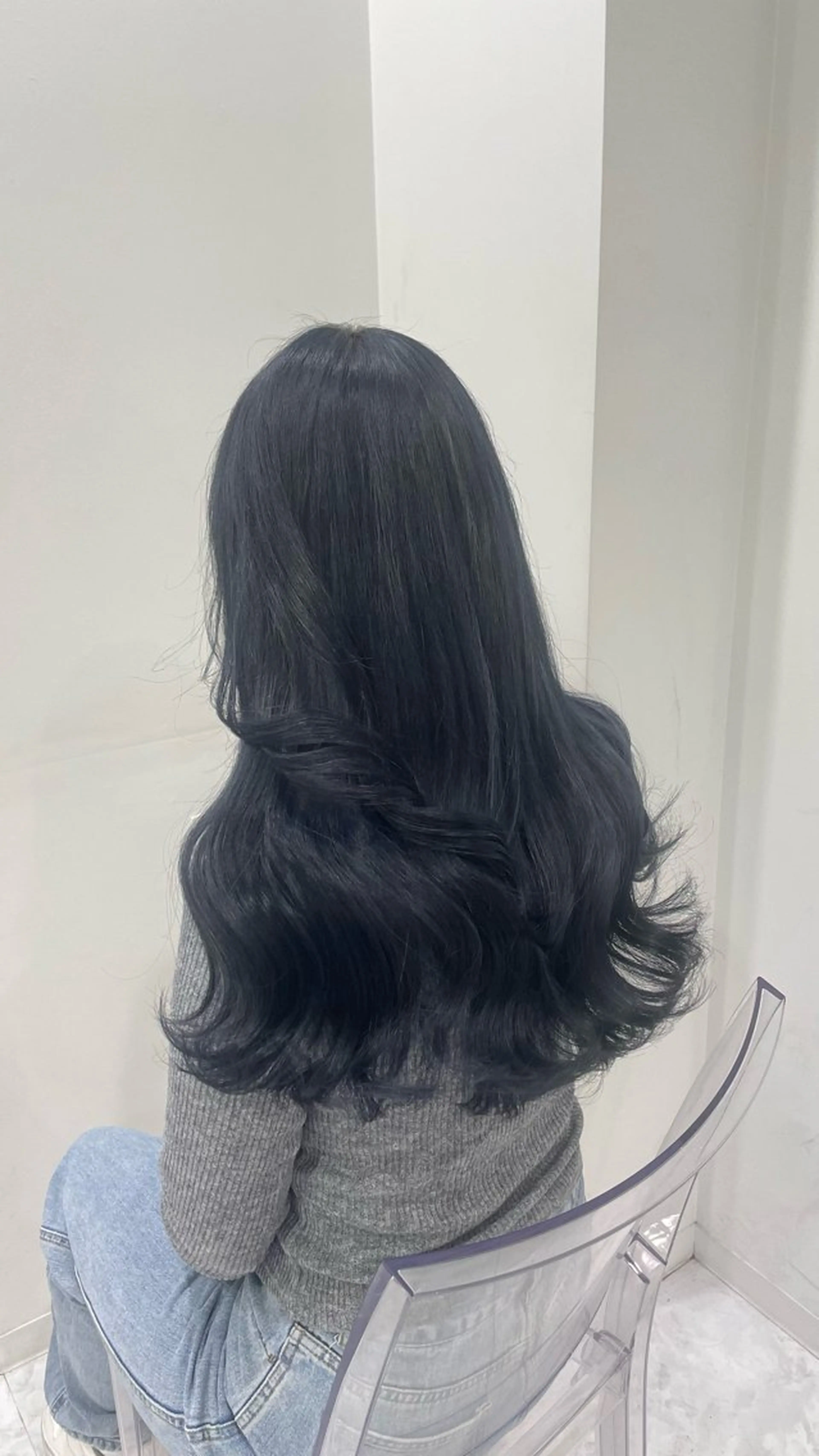 ロング カラー 韓国風ヘア 韓国暗髪🩶レイヤー 🩶hayatoのヘアスタイル