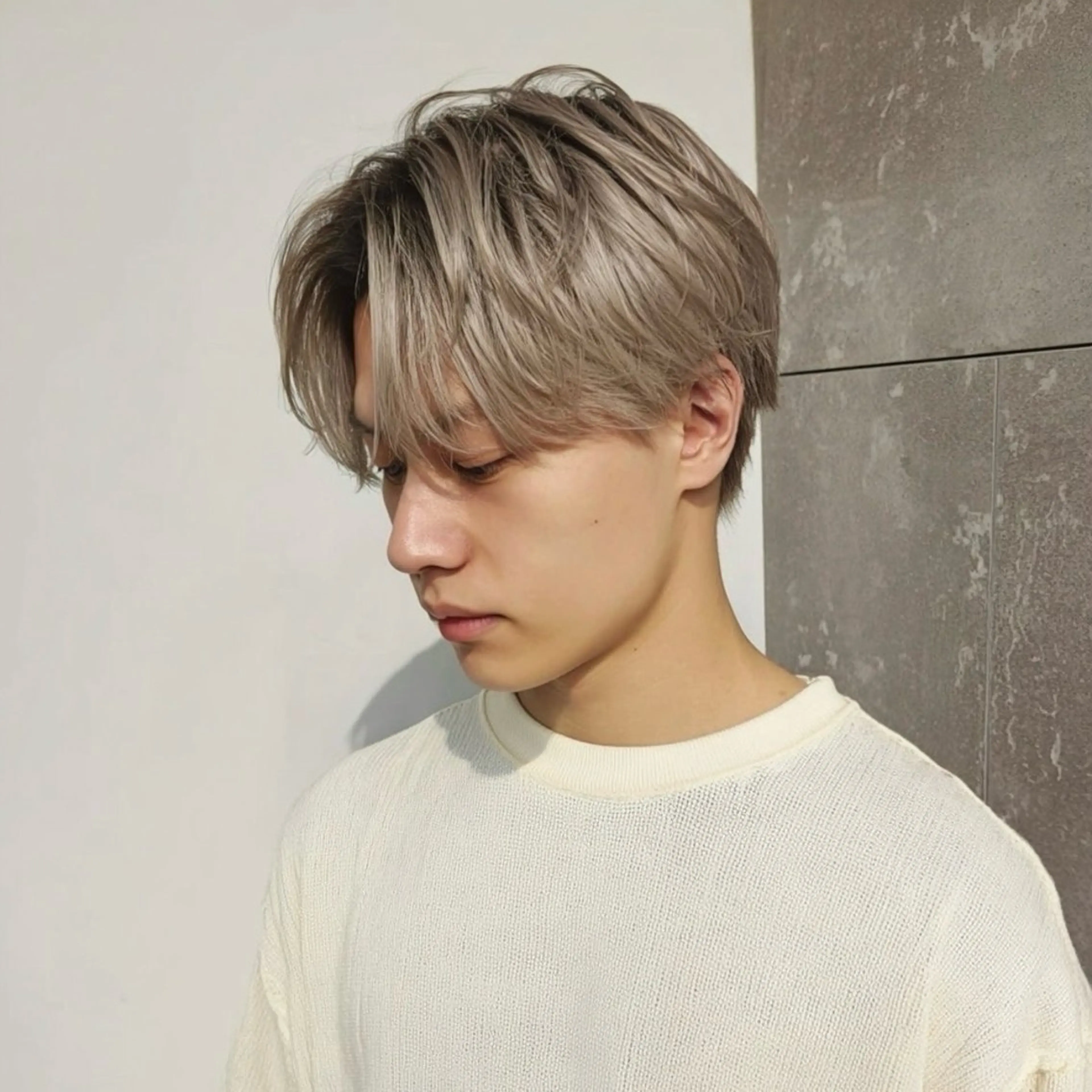 ショート メンズ カット ヘアカラー トリートメント メンズハイトーン✨ /バーバー/RUKIのヘアスタイル