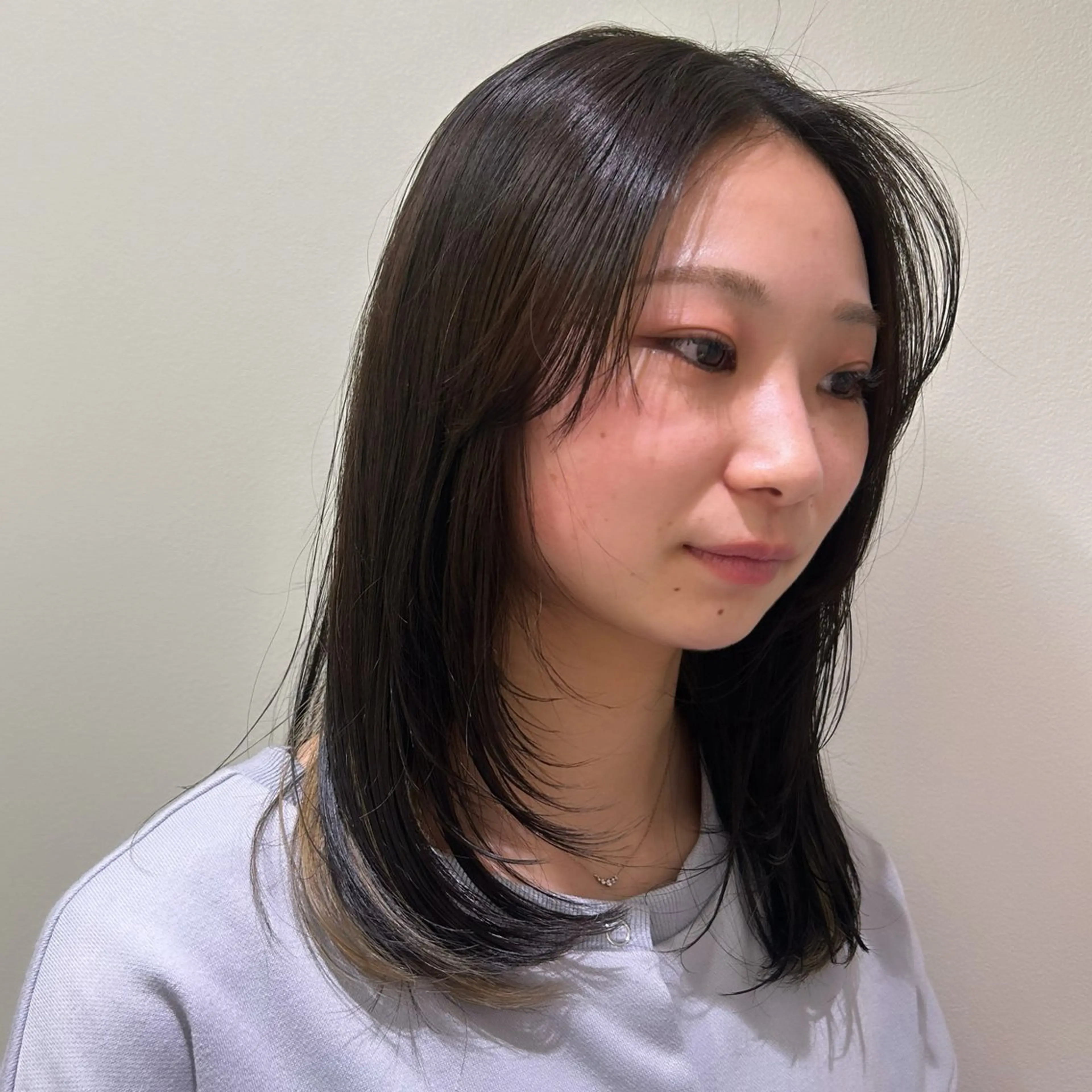 カラー ヘアアレンジ ポニーテール インナーカラー カット 🤍MIREA🤍 tocca茨木店のヘアスタイル