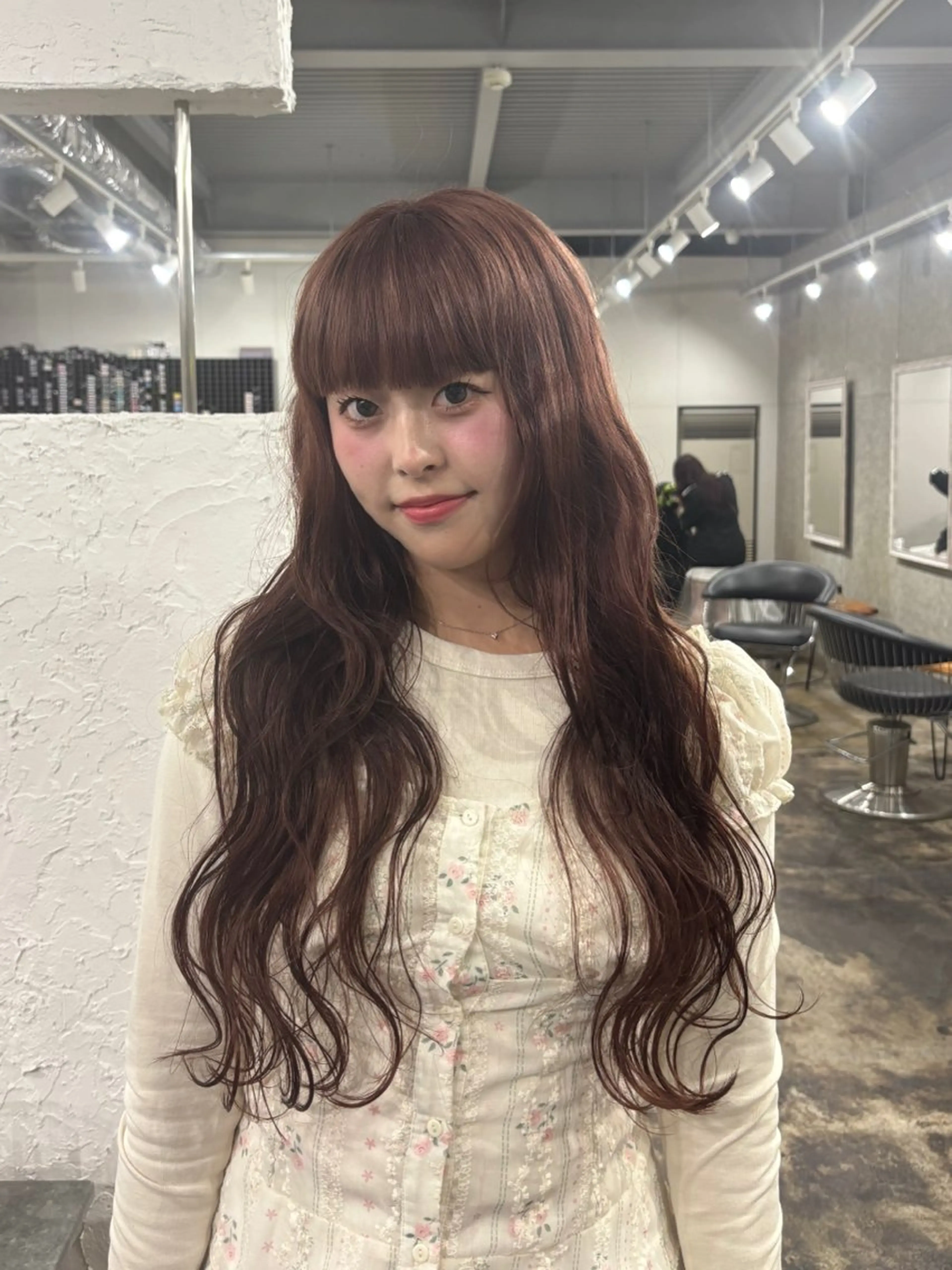 ロング カラー ブリーチ ヘアカラー 【eim】小塚 玲奈のヘアスタイル