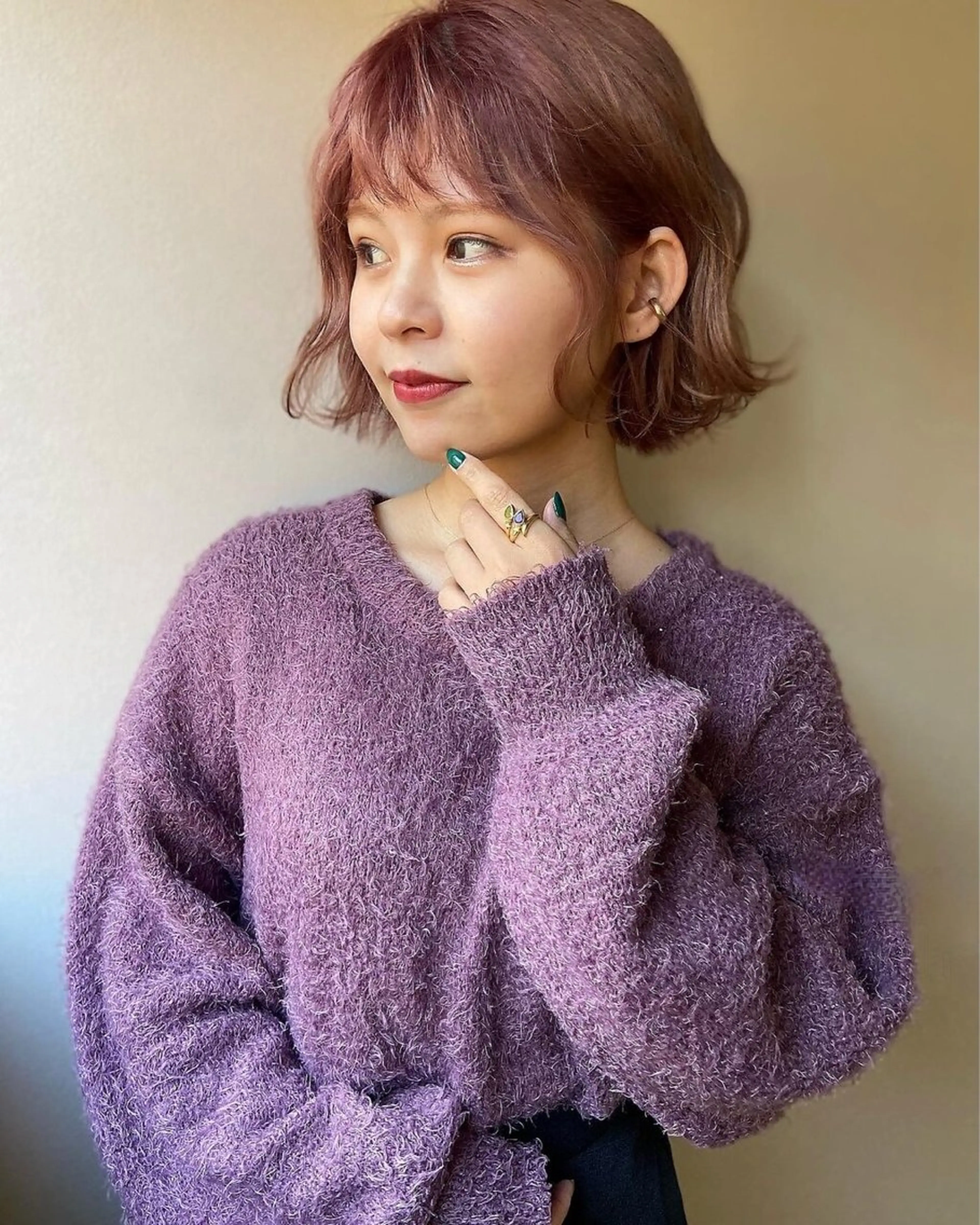 ショート ボブ 髪質改善 韓国風ヘア レイヤーカット ショートヘア suii..hair designブリーチのヘアスタイル