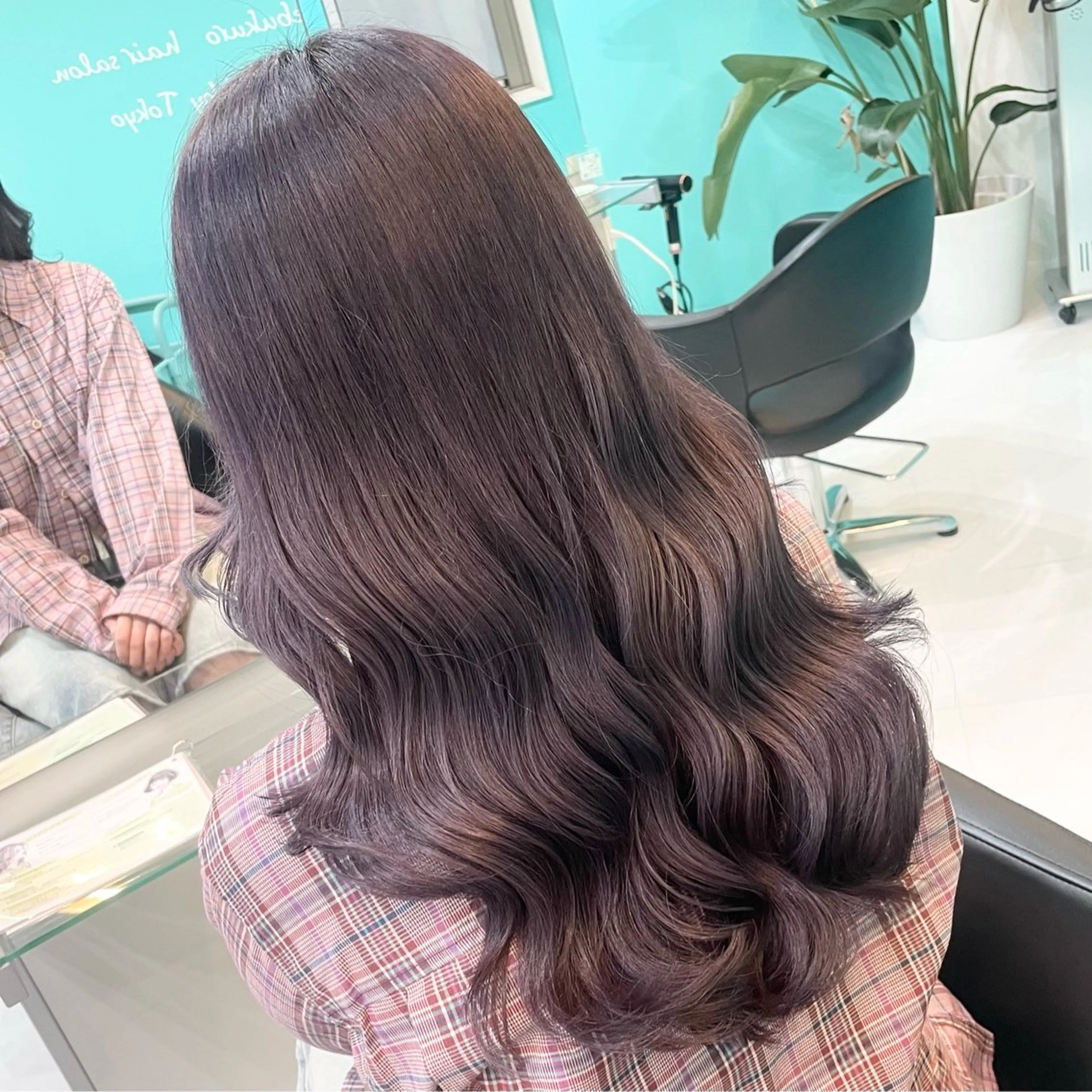ロング カラー バイオレットカラー 艶/透明感 🫧カラーのヘアスタイル