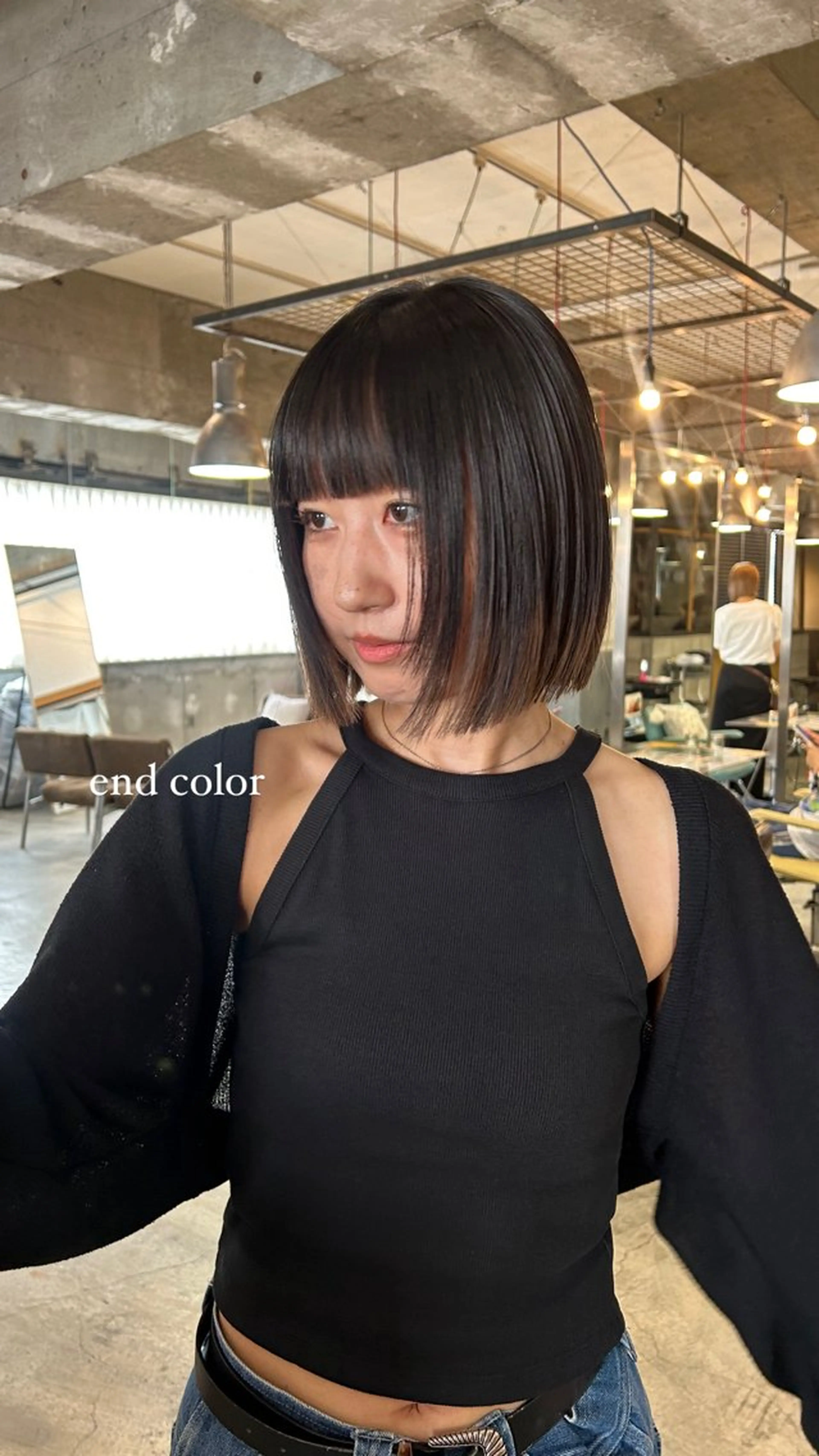 ショート カラー ハイライトカラー ボブ ハイライト カット ヘアカラー 丸みショート /NAGISAのヘアスタイル